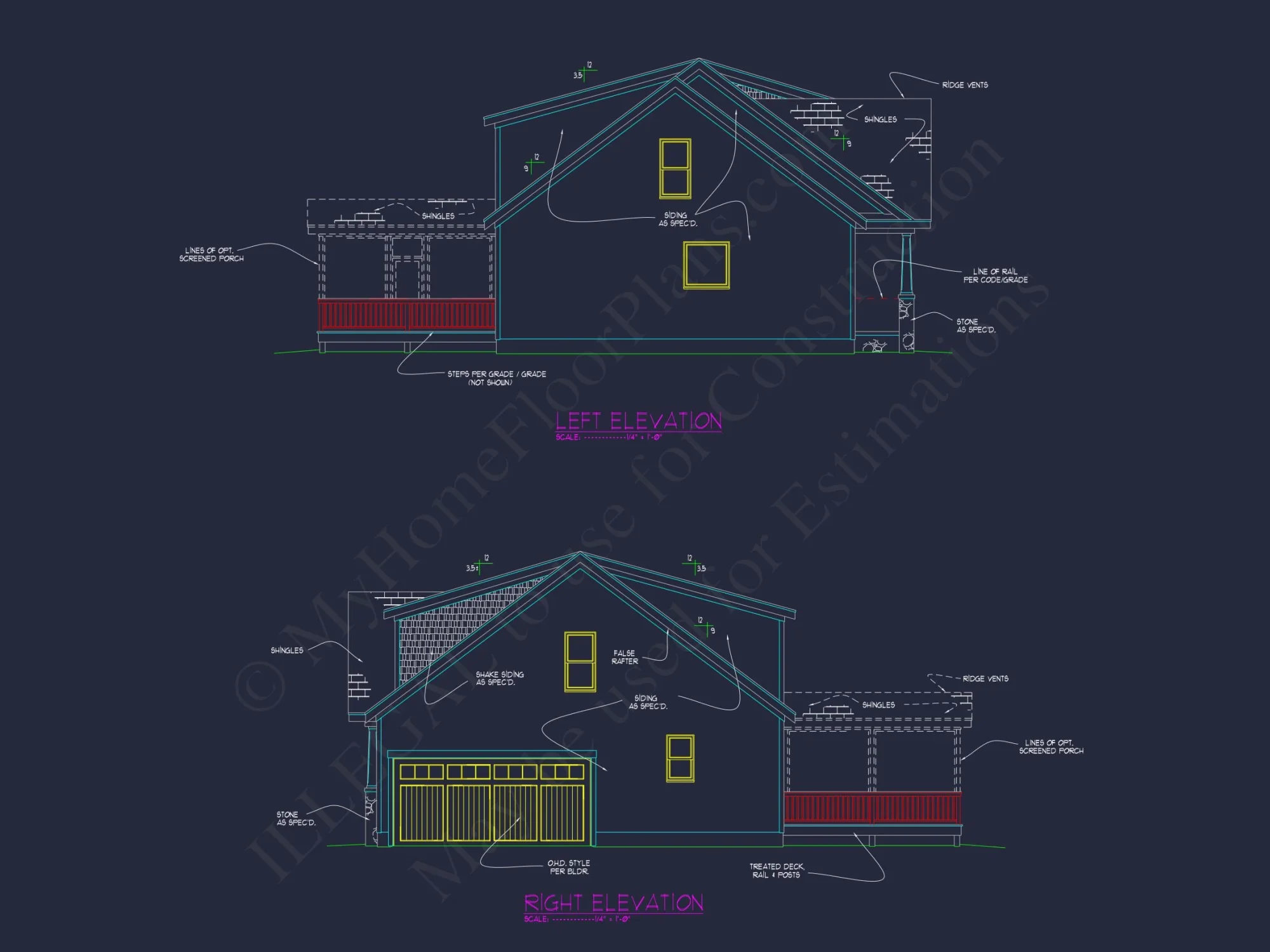 4 Bed, 3.5 Bath Layout
