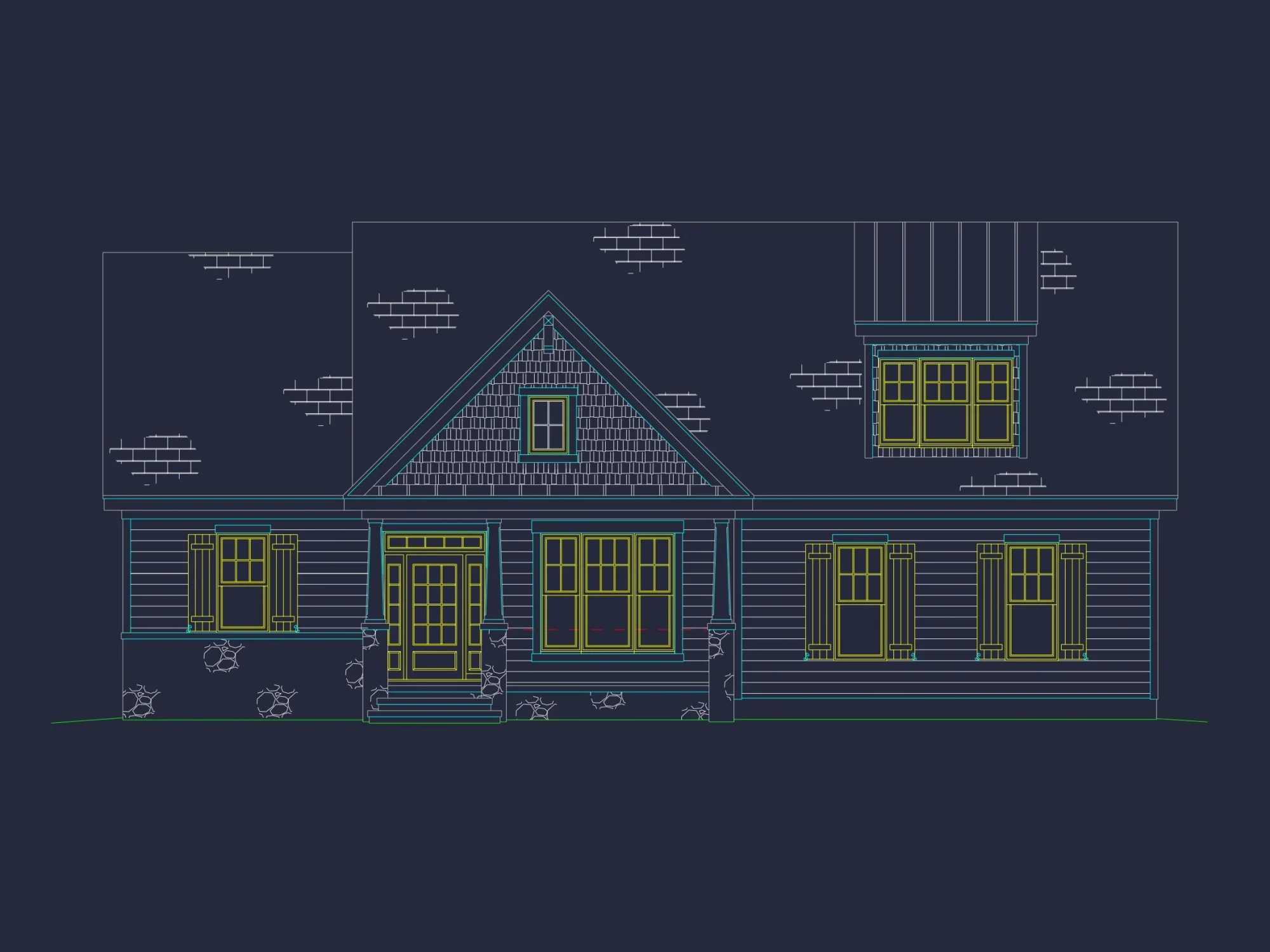 4 Bed, 3.5 Bath Layout
