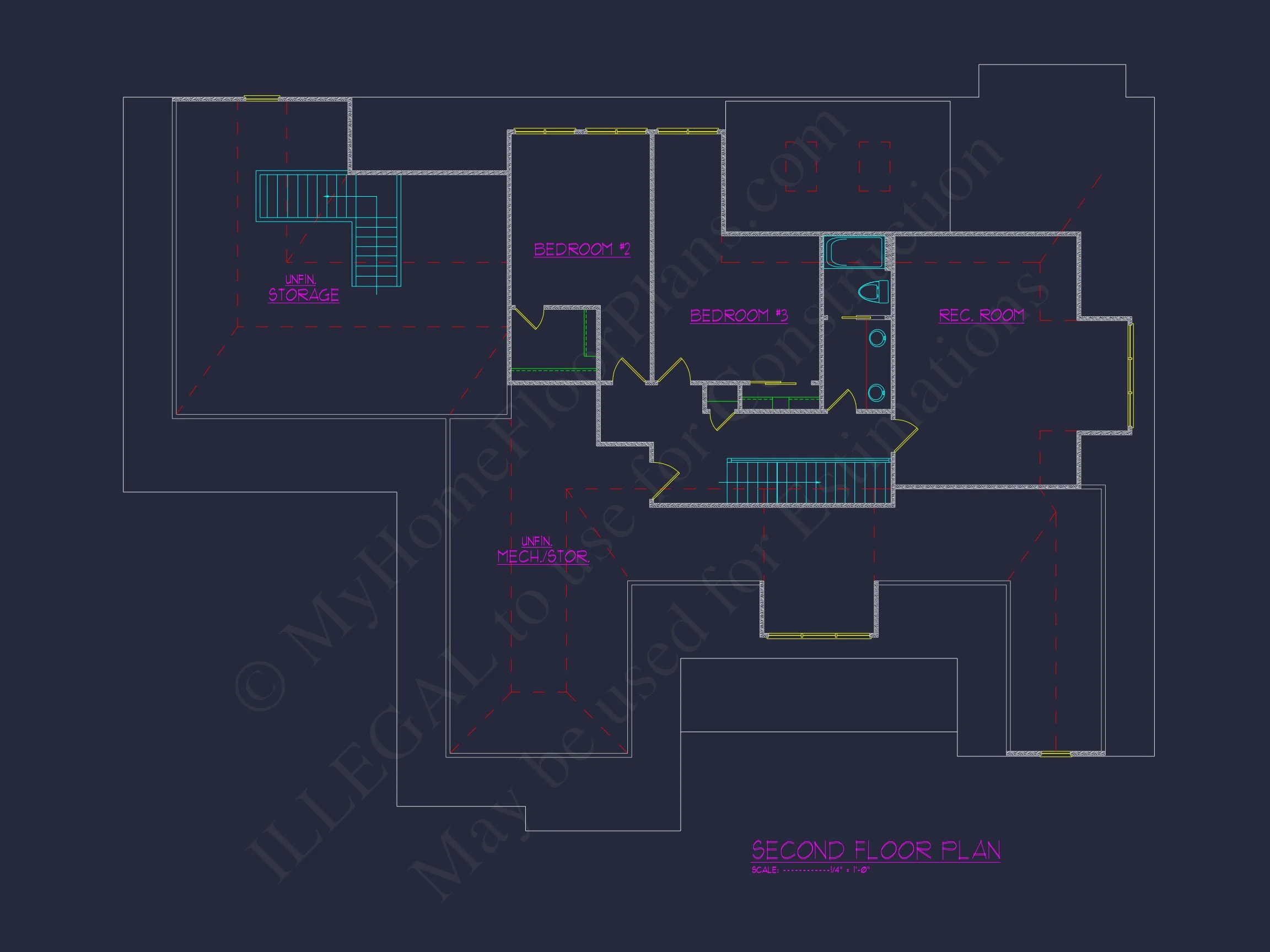 Elegant house Floor Plan with Detailed CAD Designs & Blueprints