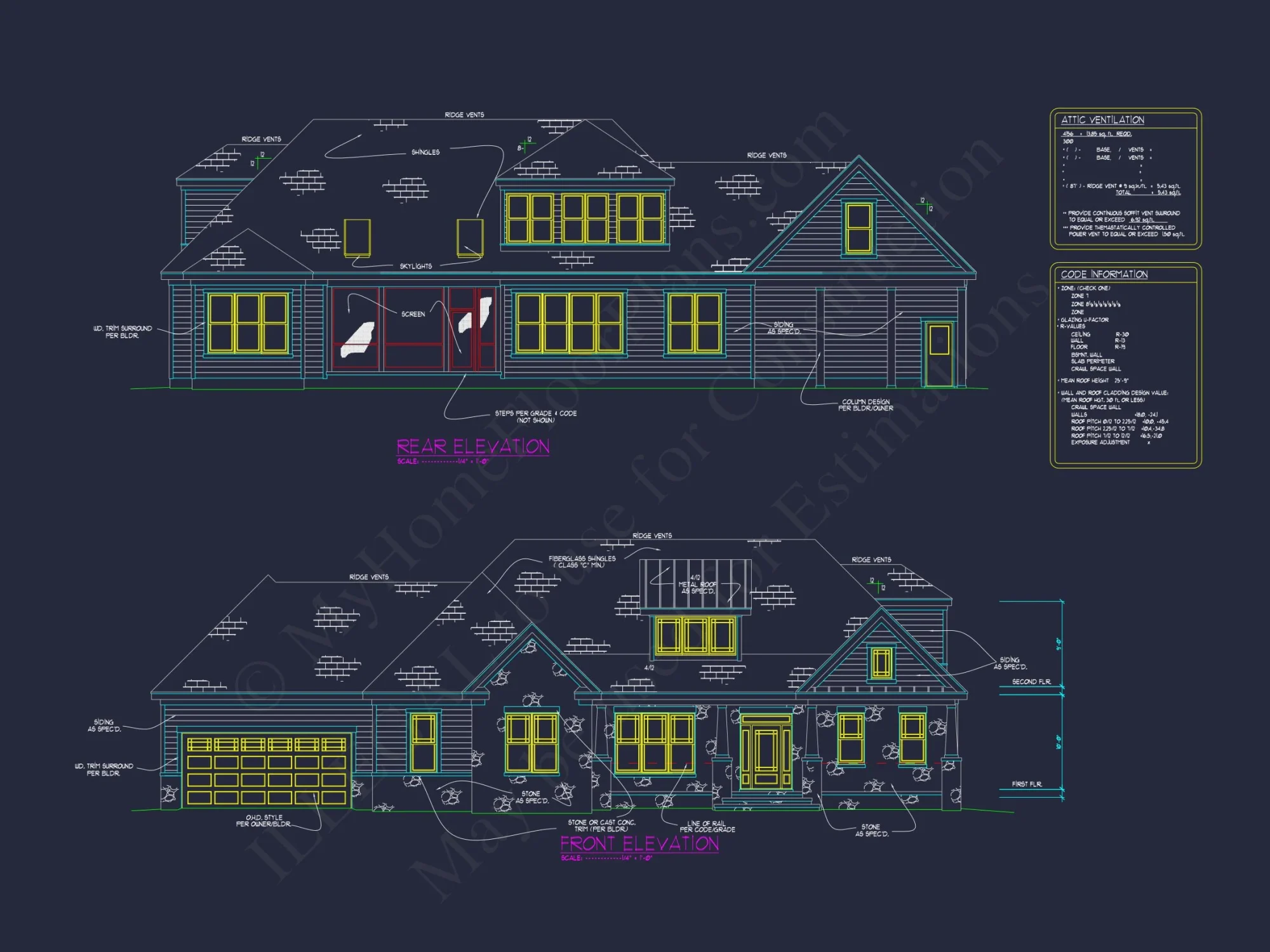 Elegant house Floor Plan with Detailed CAD Designs & Blueprints