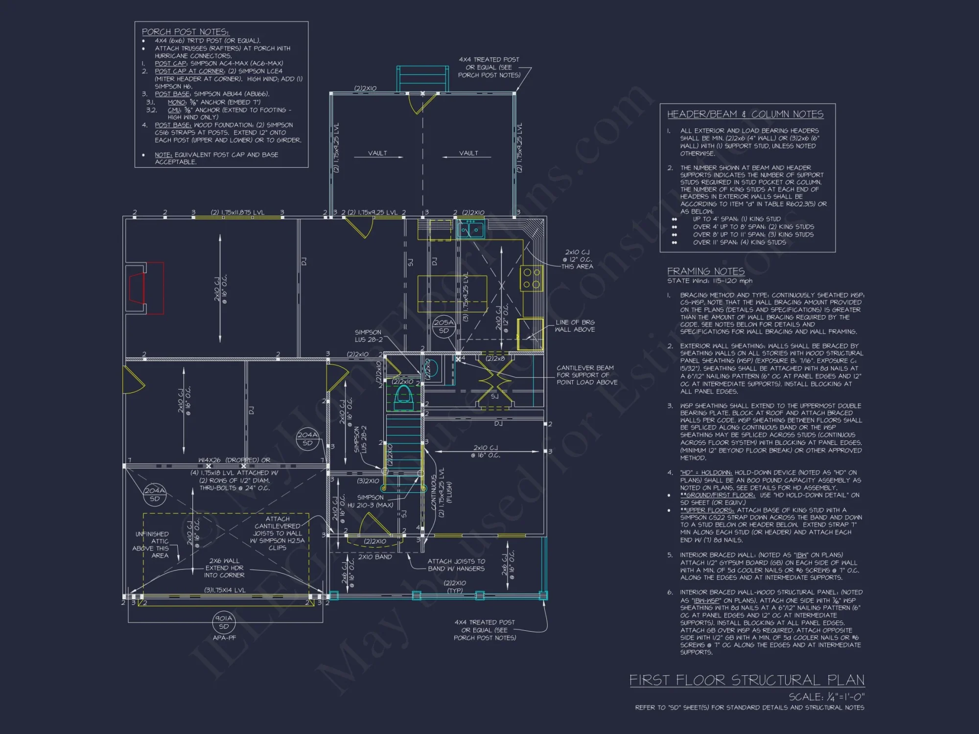 Traditional Craftsman house Plan with Open Floor Plan Design