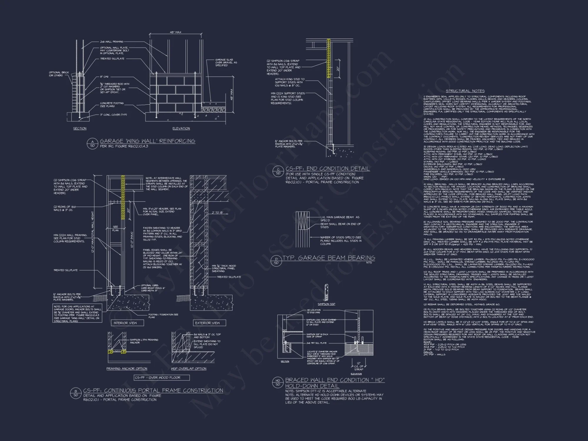 Craftsman house Plan with Detailed Floor Plan and CAD Designs