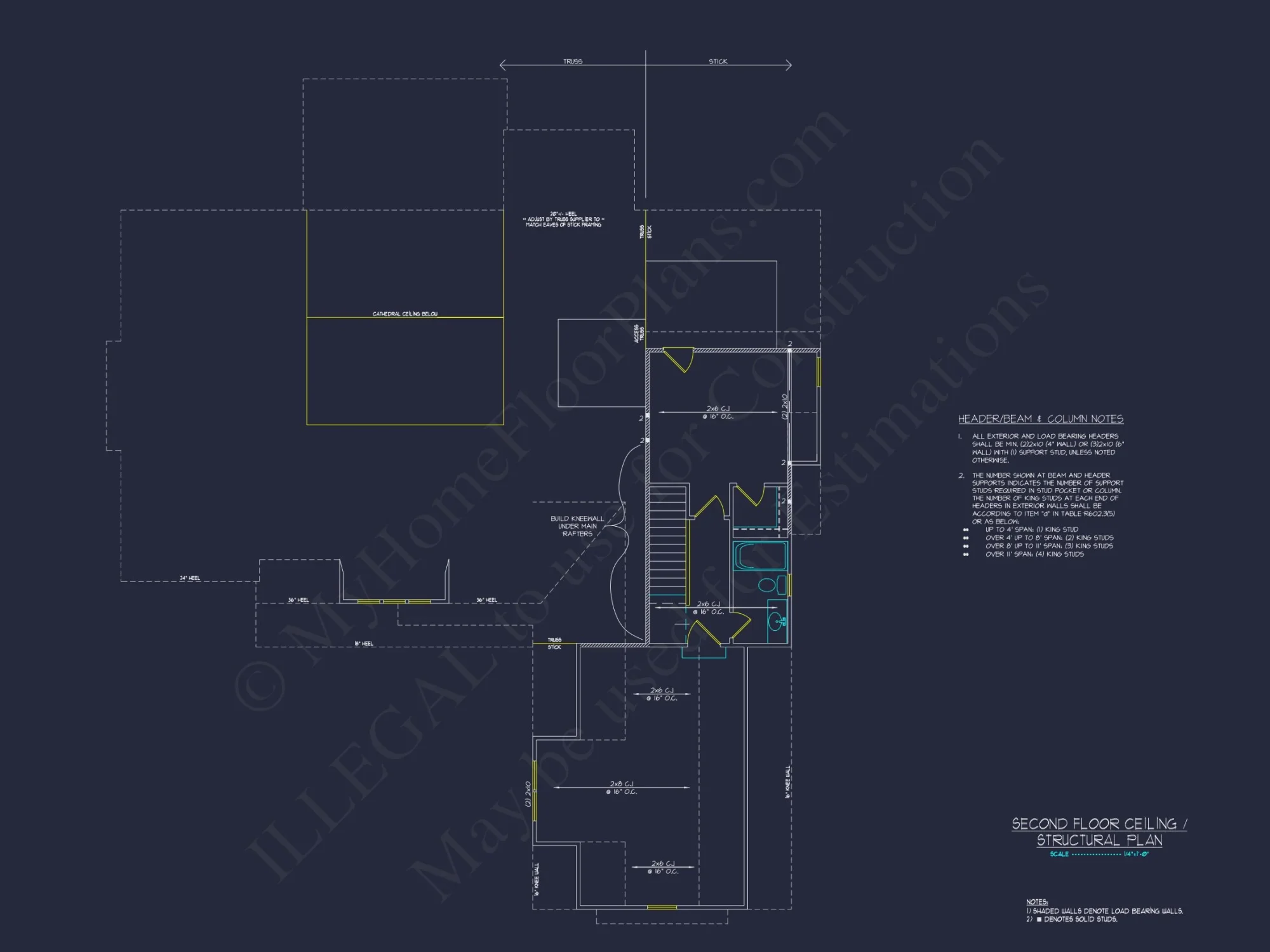 Craftsman house Plan with Detailed Floor Plan and CAD Designs