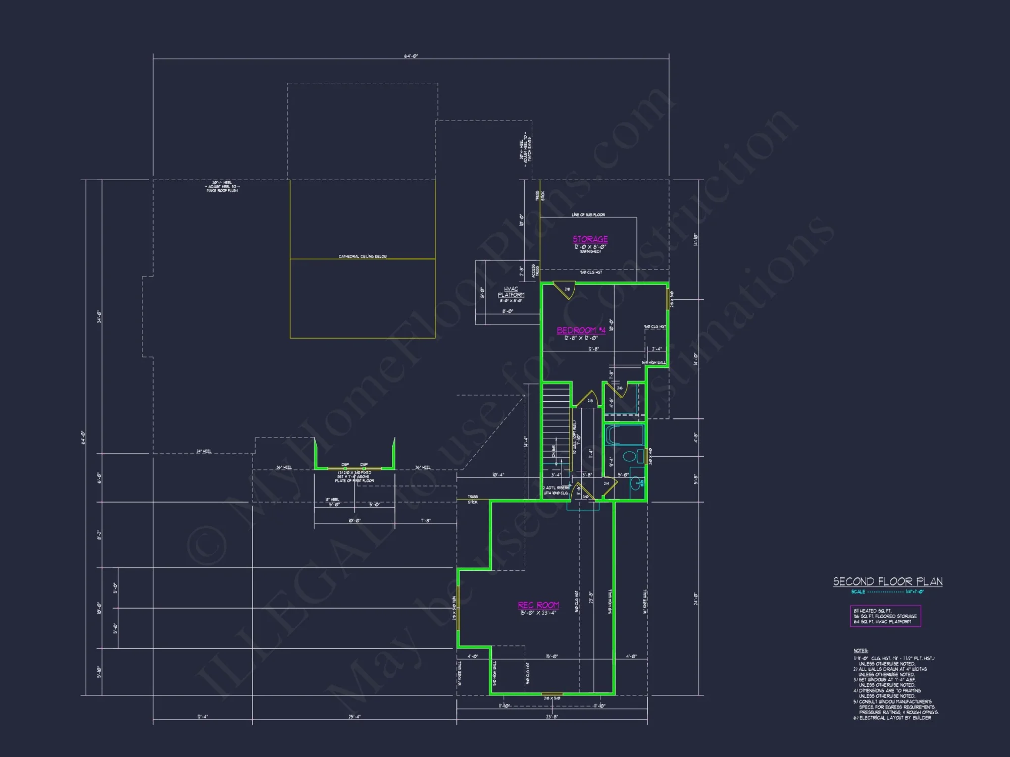 Craftsman house Plan with Detailed Floor Plan and CAD Designs