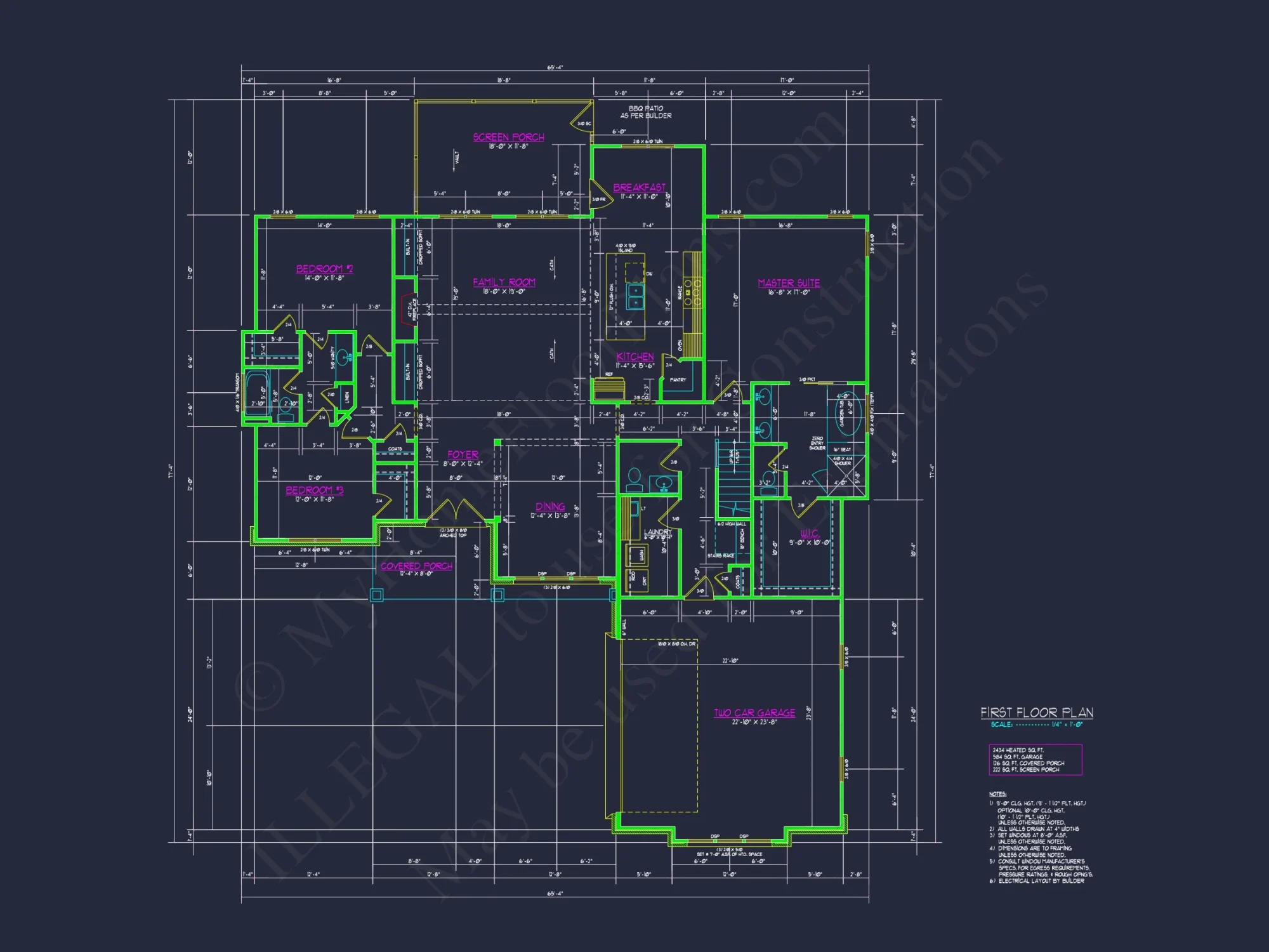 Craftsman house Plan with Detailed Floor Plan and CAD Designs