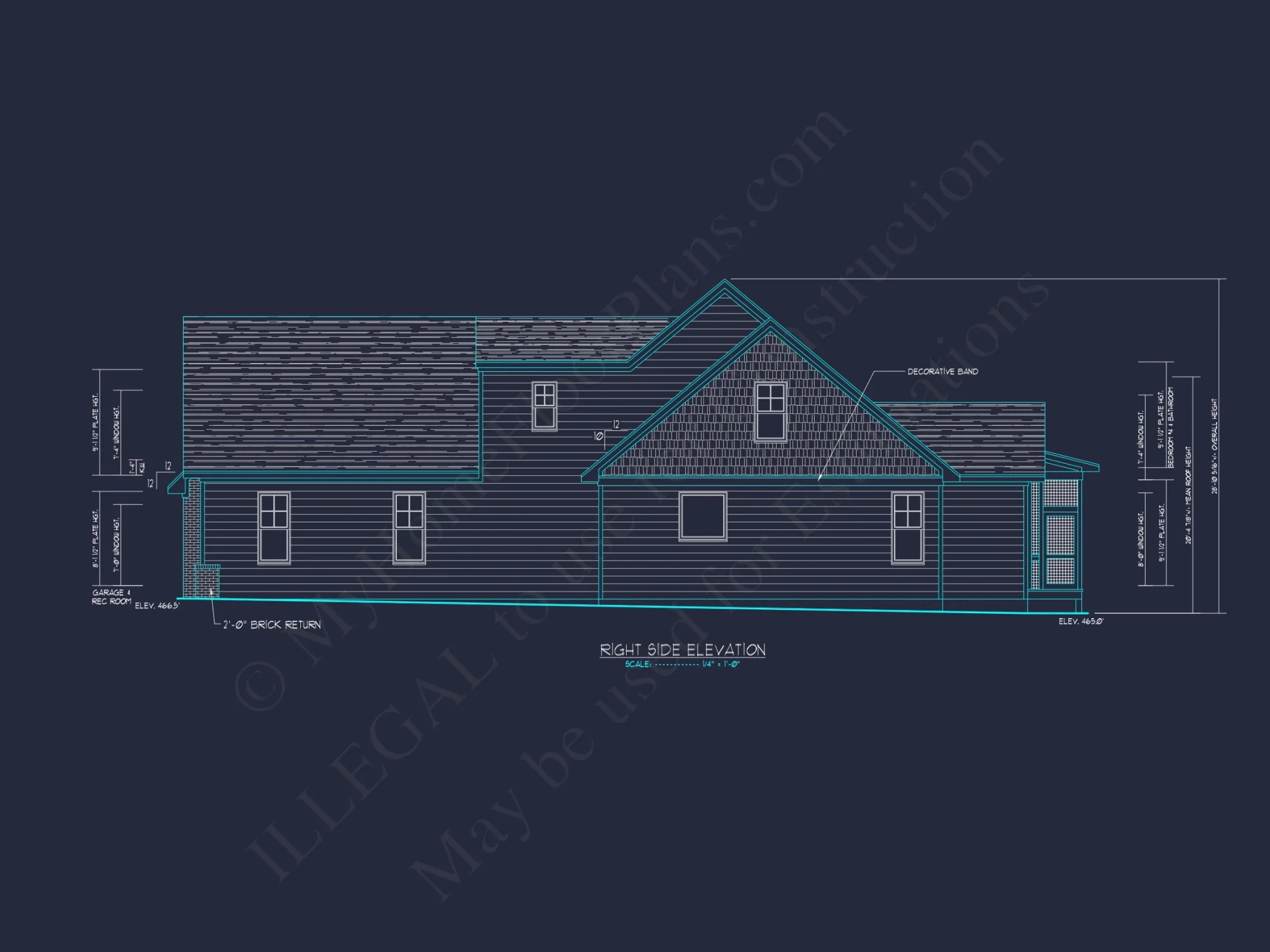 Craftsman house Plan with Detailed Floor Plan and CAD Designs