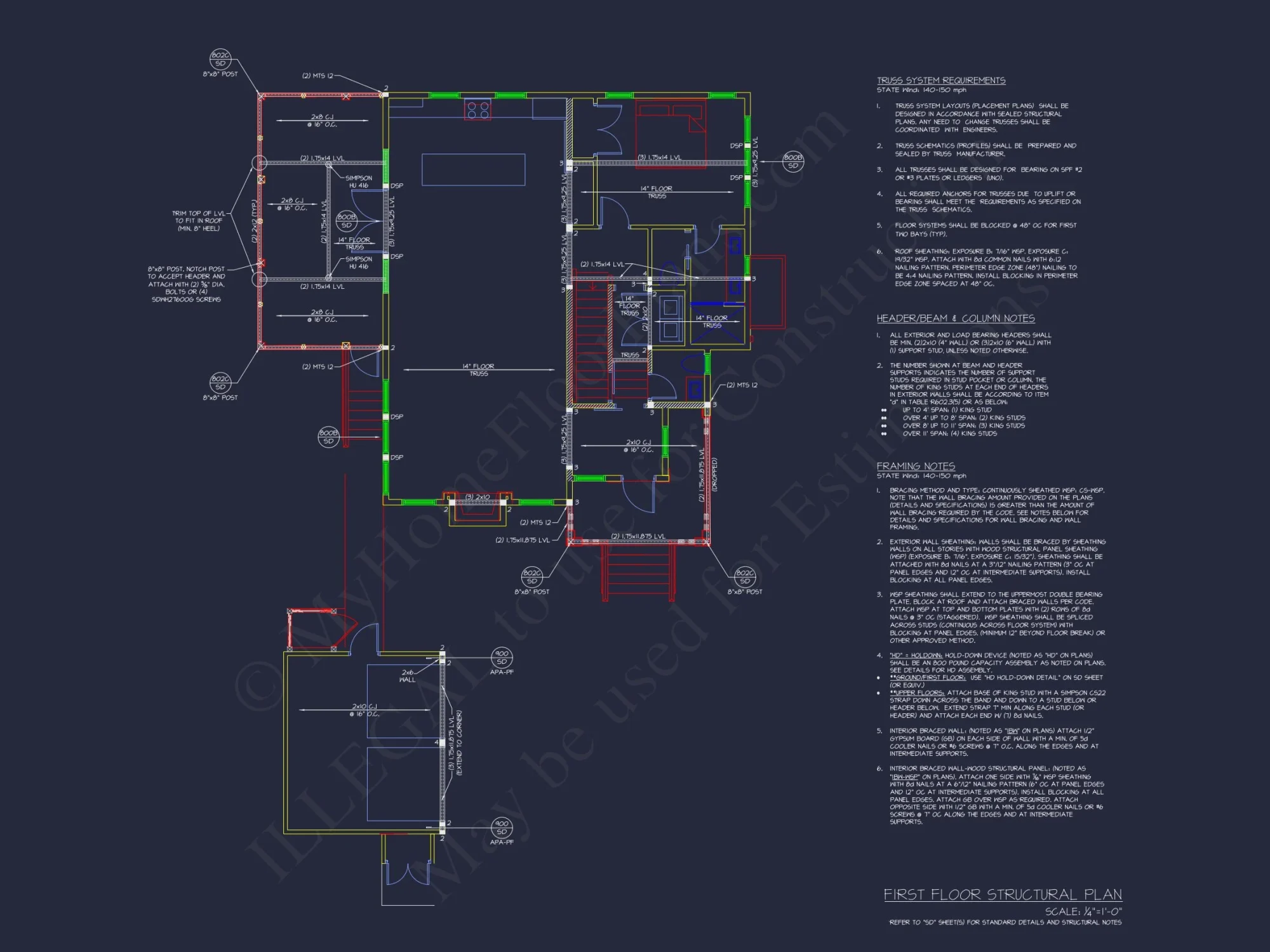 Elegant house Plan with Detailed CAD Blueprint Designs