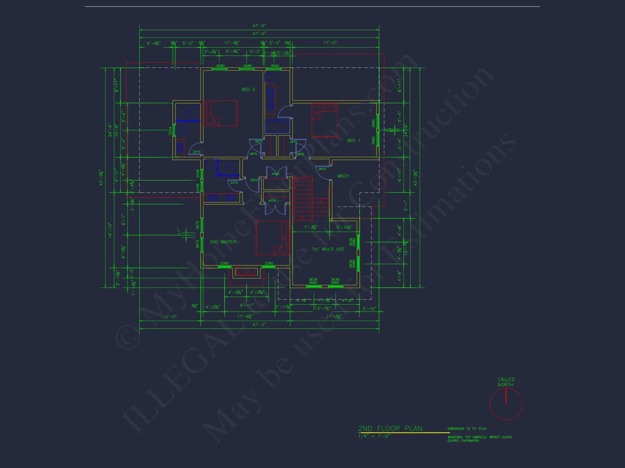 Elegant house Plan with Detailed CAD Blueprint Designs
