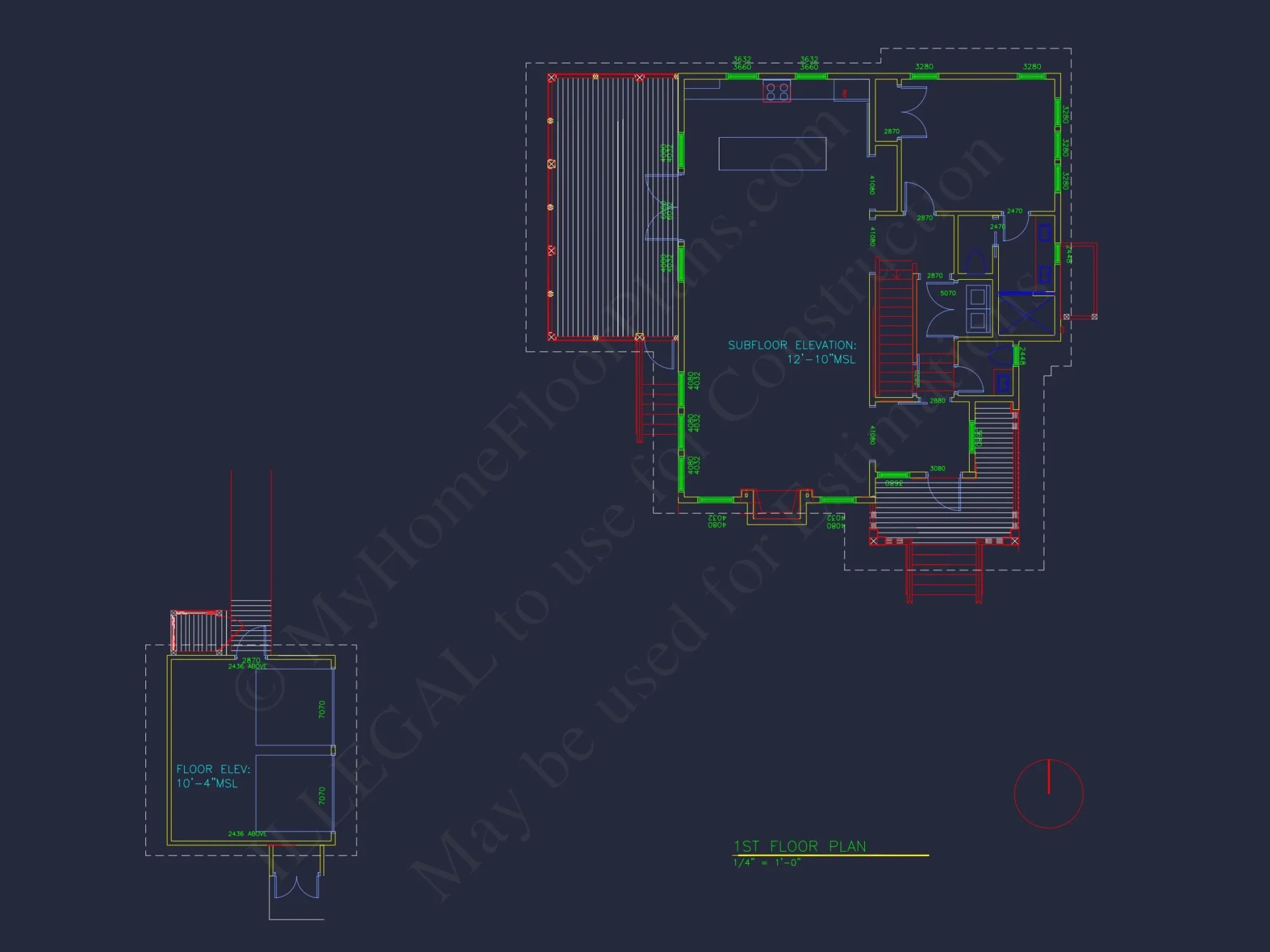 Elegant house Plan with Detailed CAD Blueprint Designs