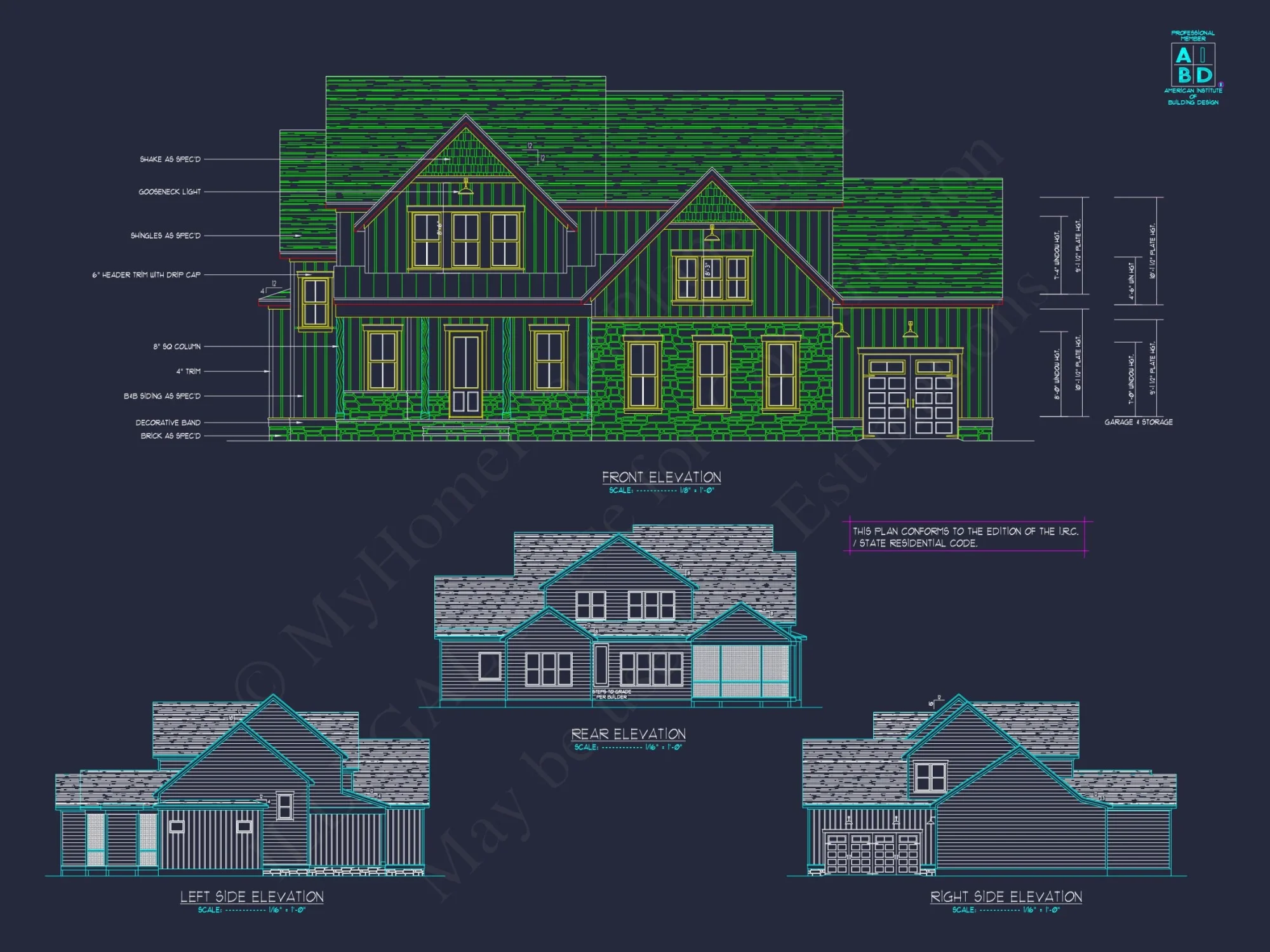 Modern Craftsman house Plan with Spacious Floor Designs