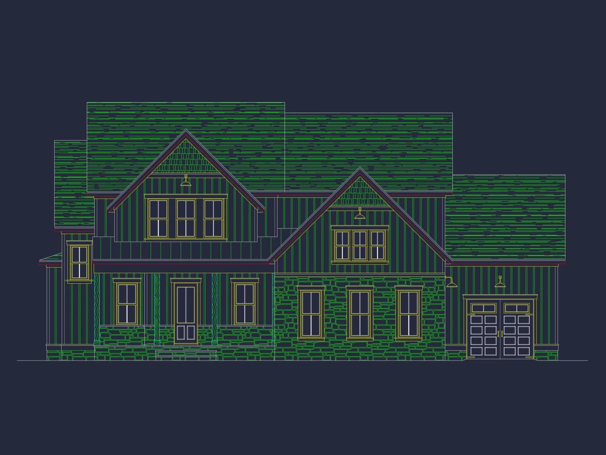 Modern Craftsman house Plan with Spacious Floor Designs