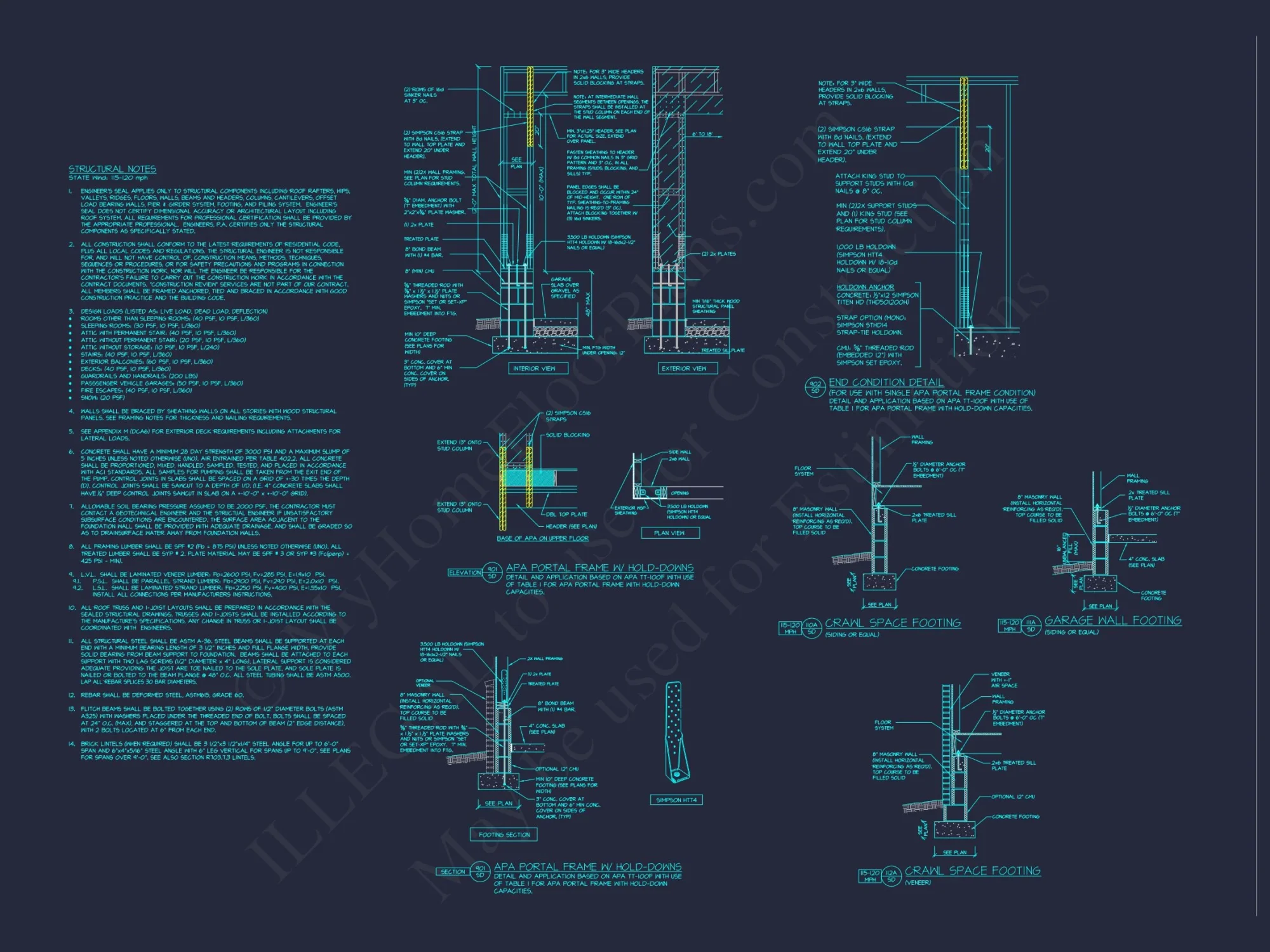 house Designs: 1.5-Story Craftsman Blueprint with Open Floor Plan