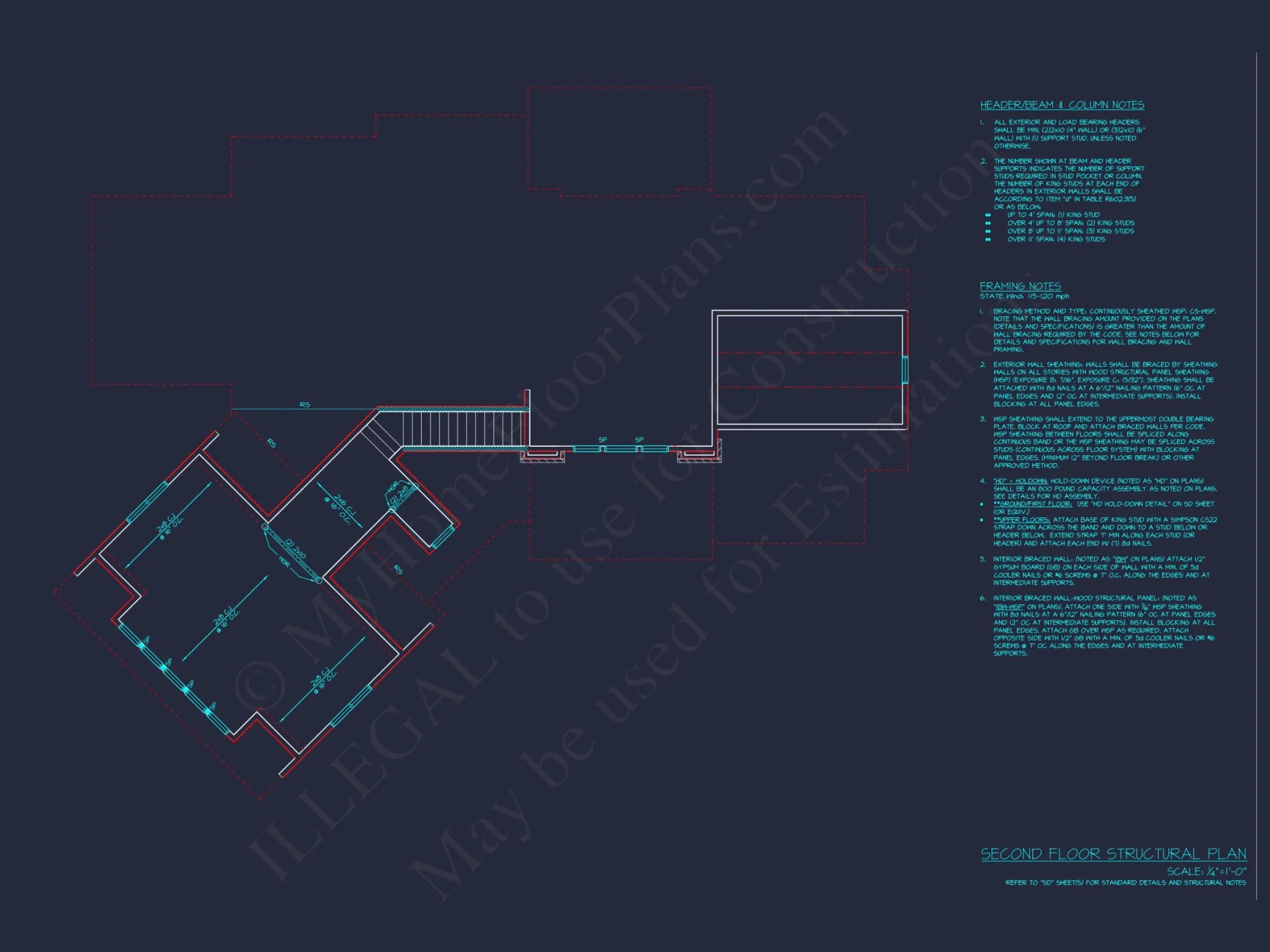house Designs: 1.5-Story Craftsman Blueprint with Open Floor Plan