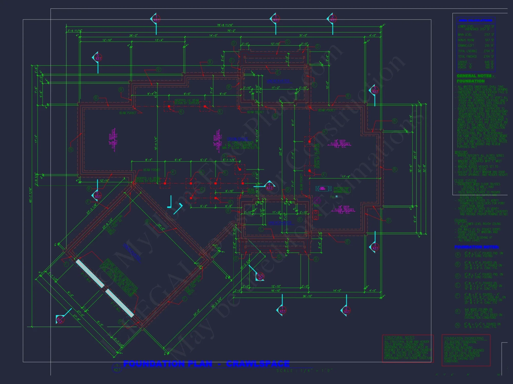 house Designs: 1.5-Story Craftsman Blueprint with Open Floor Plan