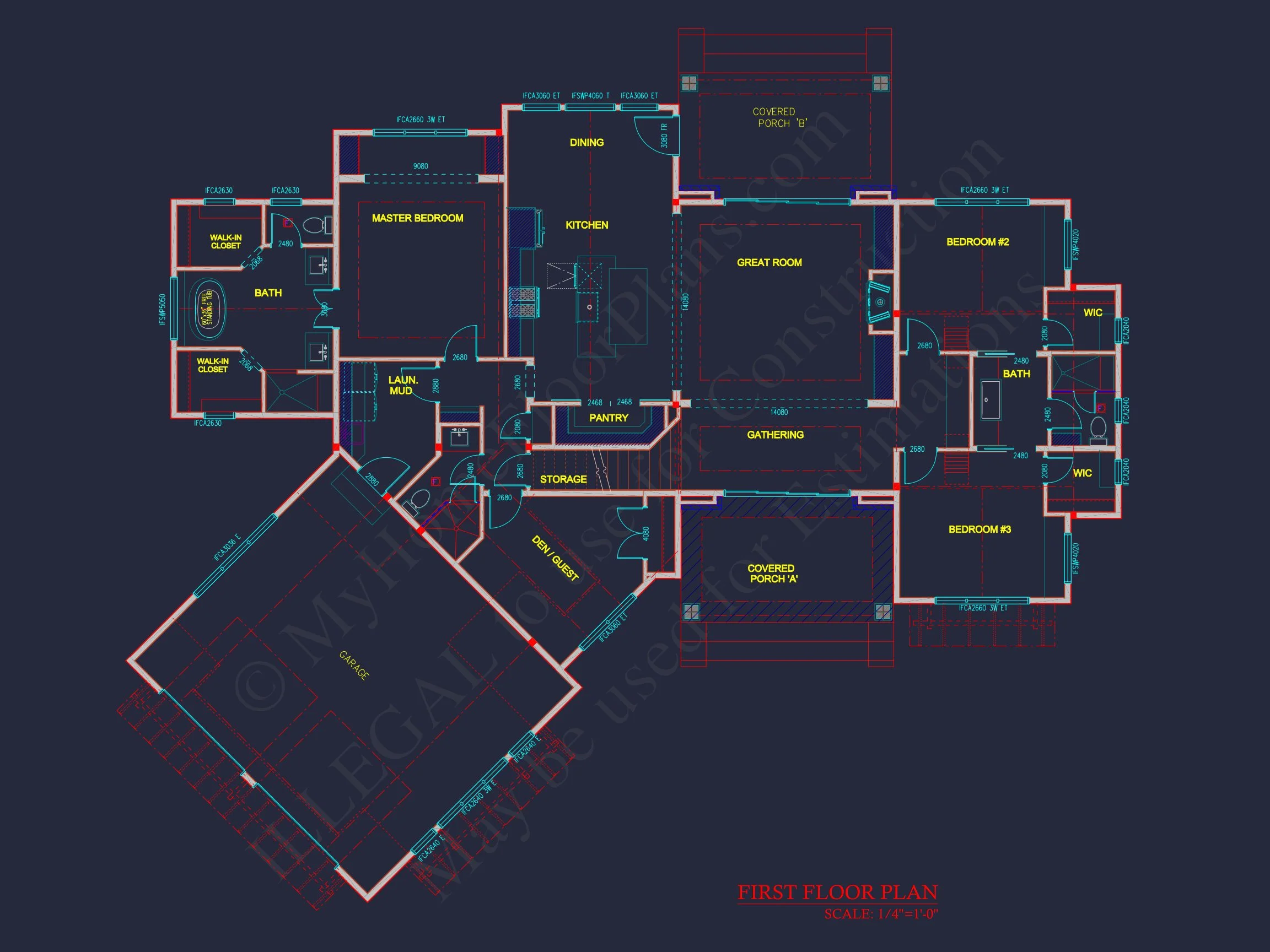 19-1889 HOUSE PLAN - House Designs: 1.5-Story Craftsman Blueprint with Open Floor Plan 6 house Designs: 1.5-Story Craftsman Blueprint with Open Floor Plan