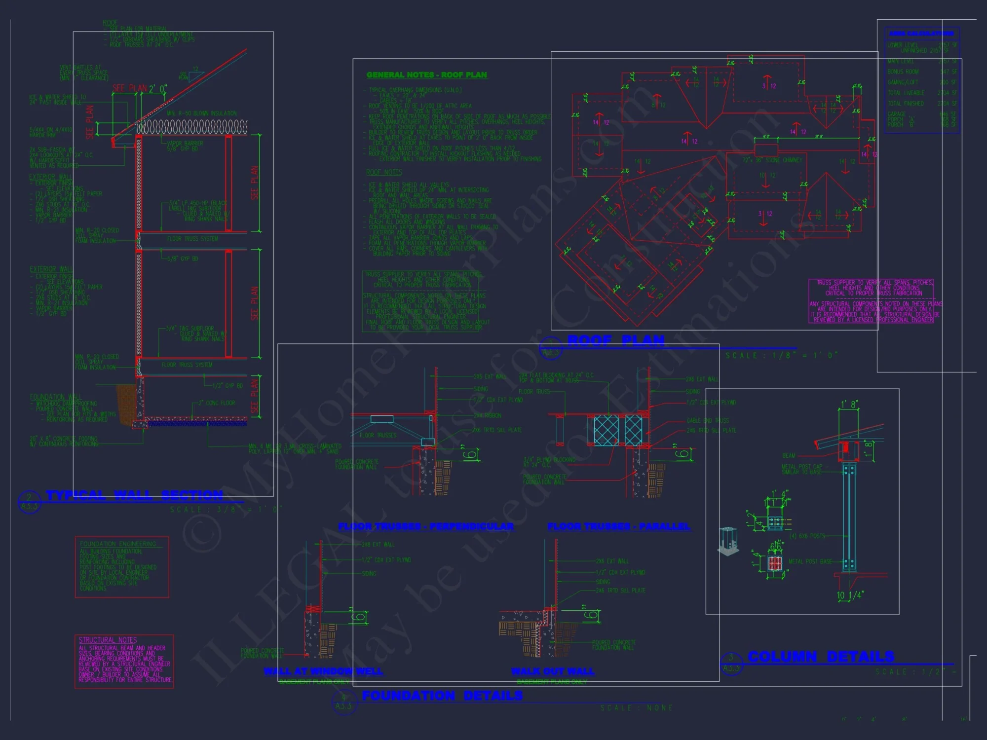 house Designs: 1.5-Story Craftsman Blueprint with Open Floor Plan