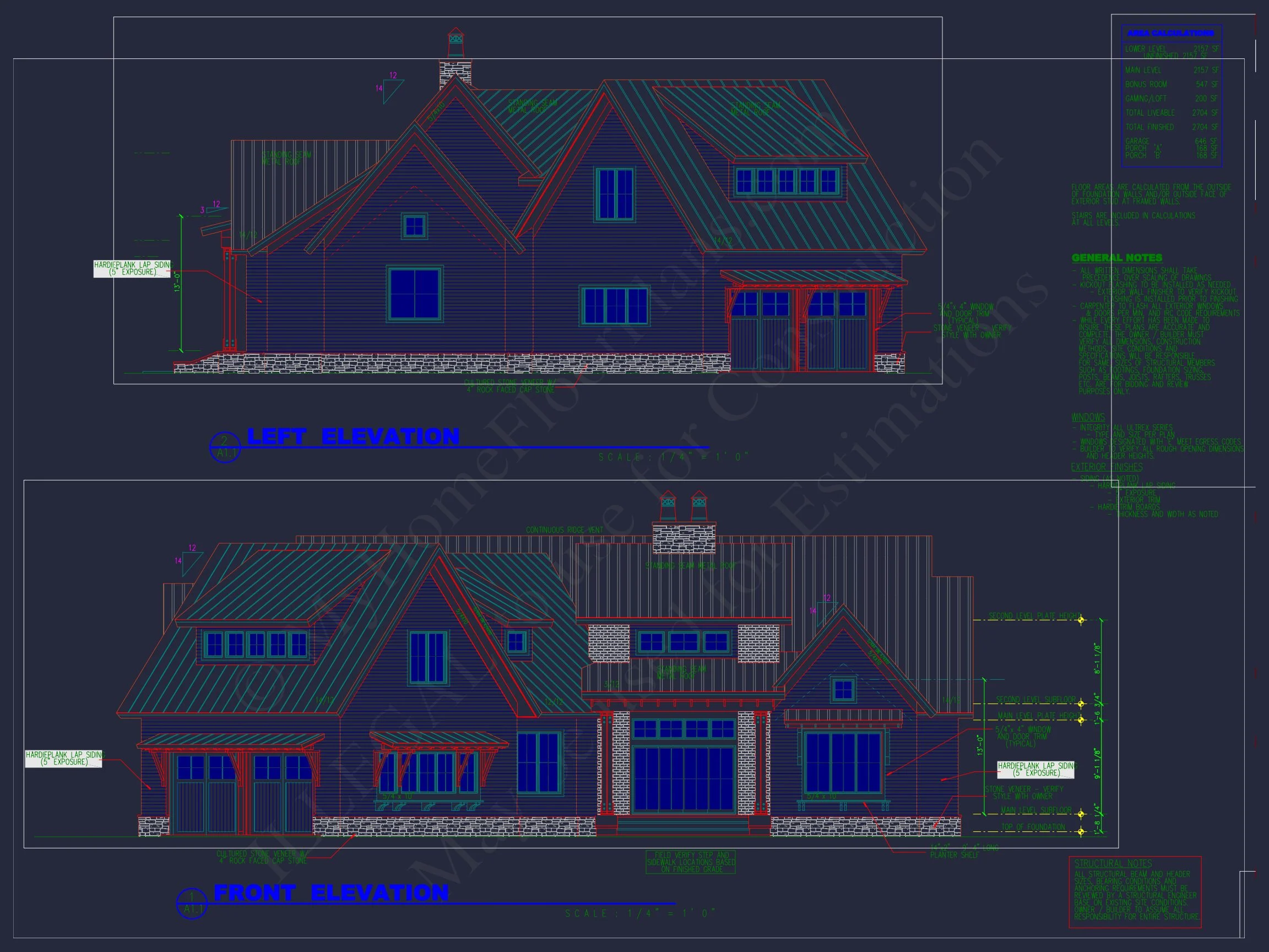 19-1889 HOUSE PLAN - House Designs: 1.5-Story Craftsman Blueprint with Open Floor Plan 2 house Designs: 1.5-Story Craftsman Blueprint with Open Floor Plan