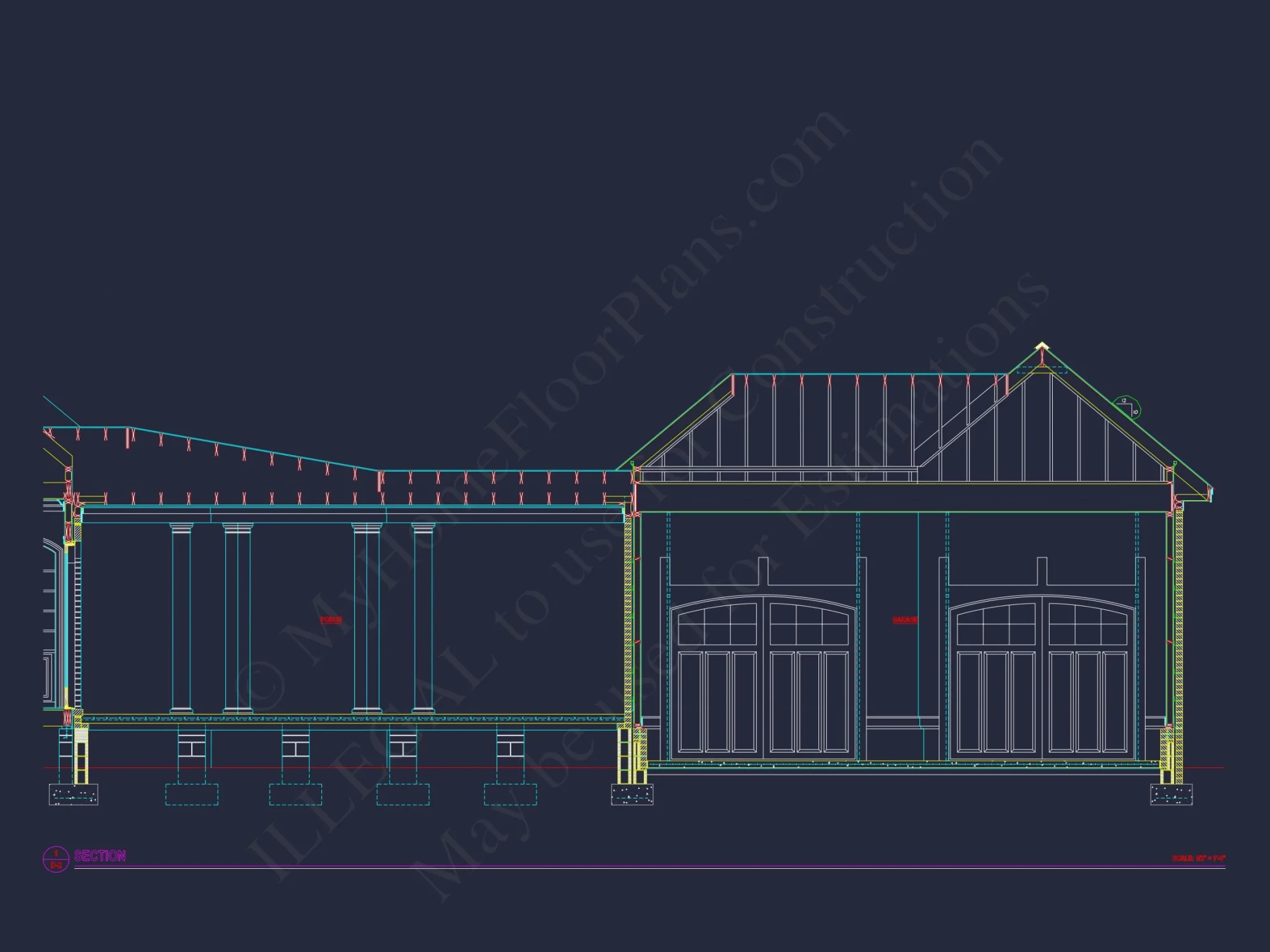Charming 2-Story house Plan with CAD Blueprint & Open Designs