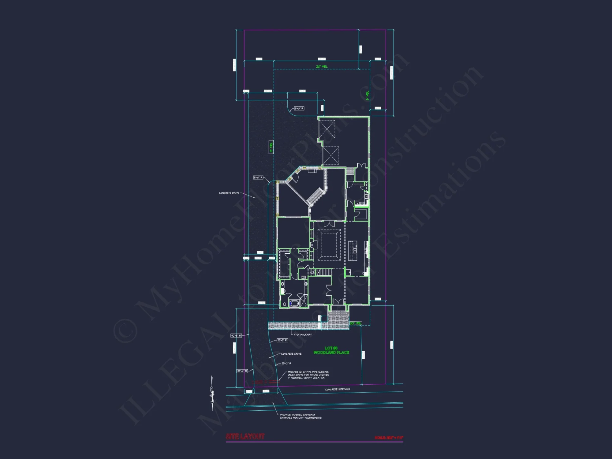 Charming 2-Story house Plan with CAD Blueprint & Open Designs