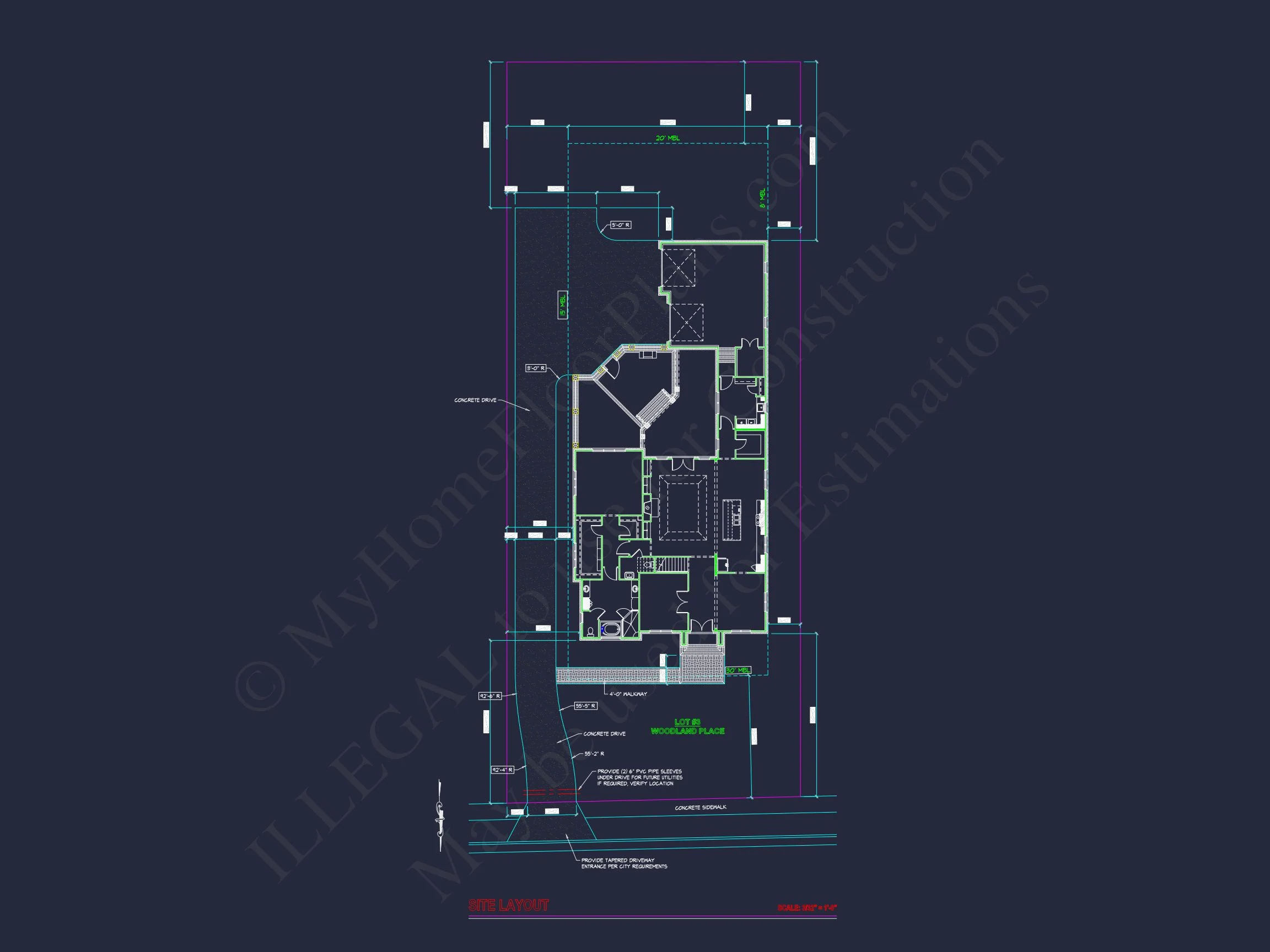 Charming 2-Story house Plan with CAD Blueprint & Open Designs