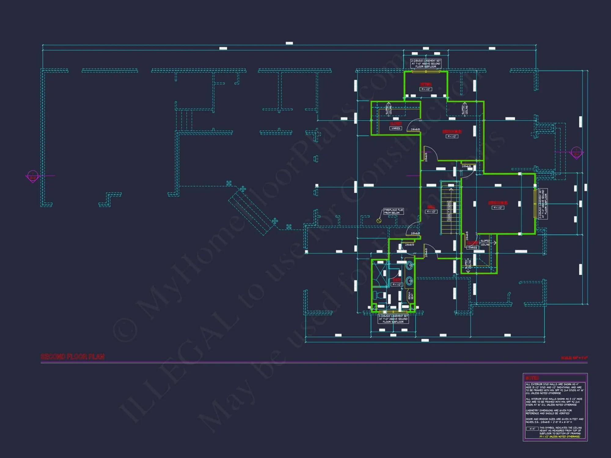 Charming 2-Story house Plan with CAD Blueprint & Open Designs