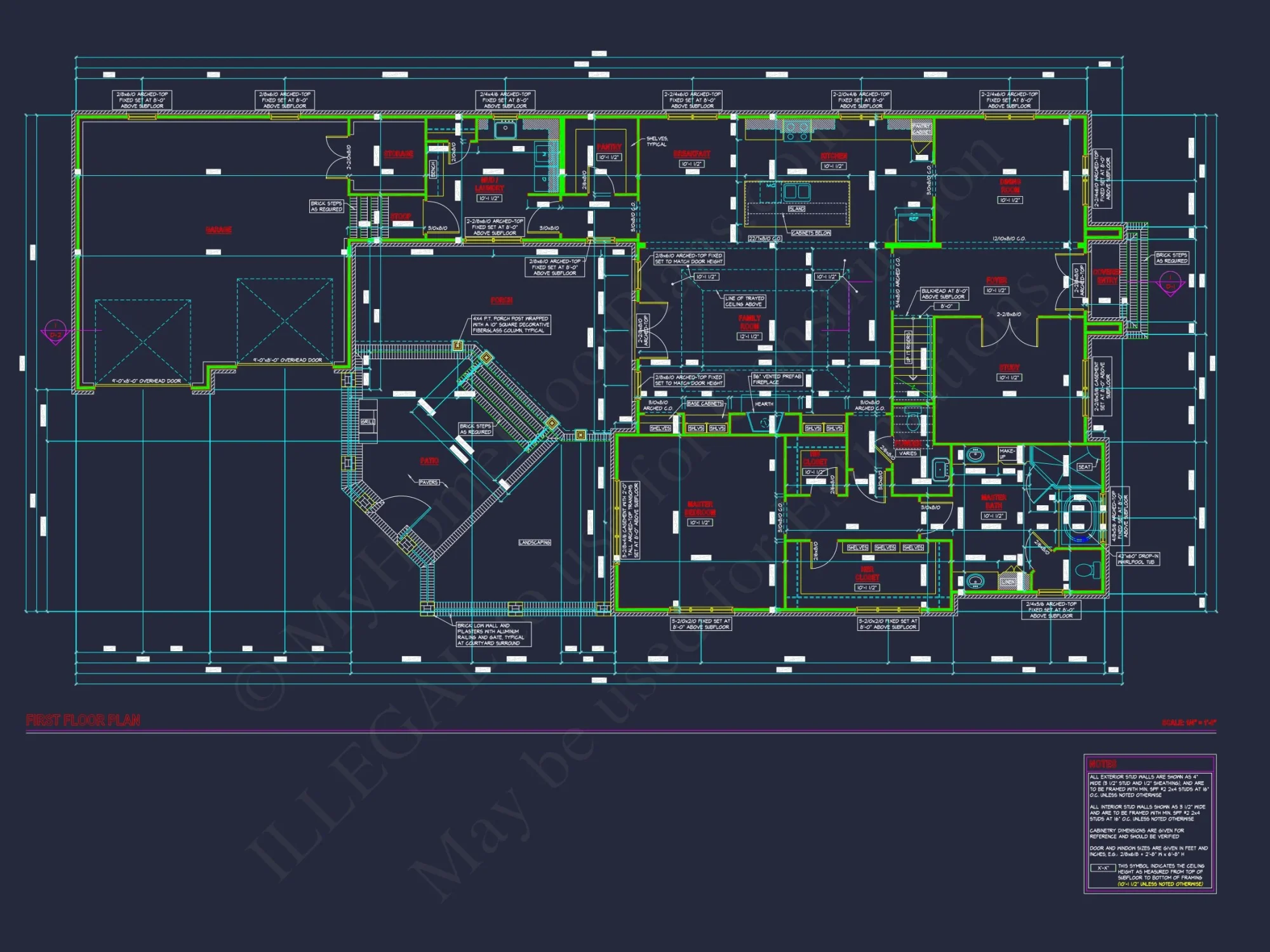 Charming 2-Story house Plan with CAD Blueprint & Open Designs