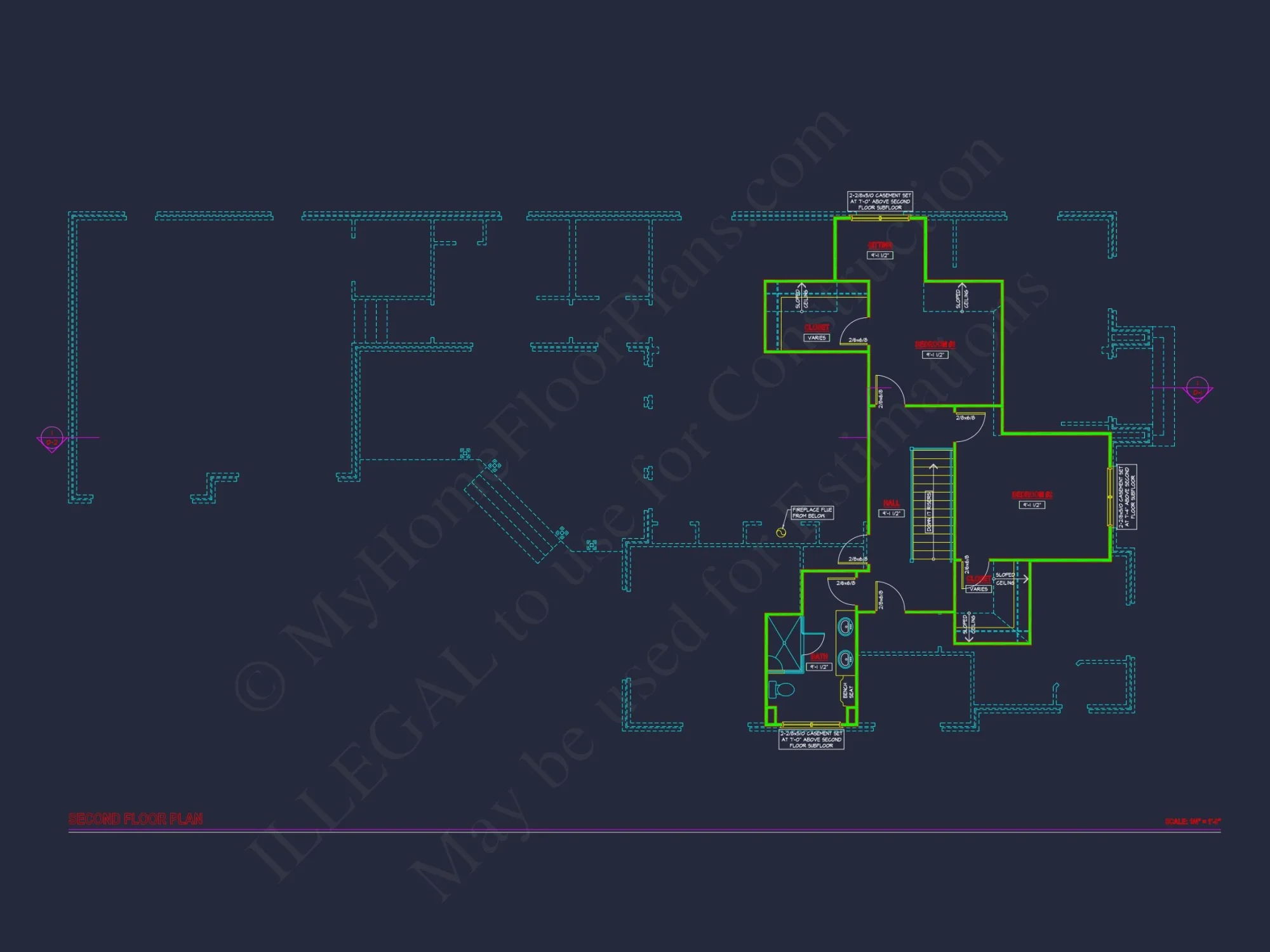 Charming 2-Story house Plan with CAD Blueprint & Open Designs