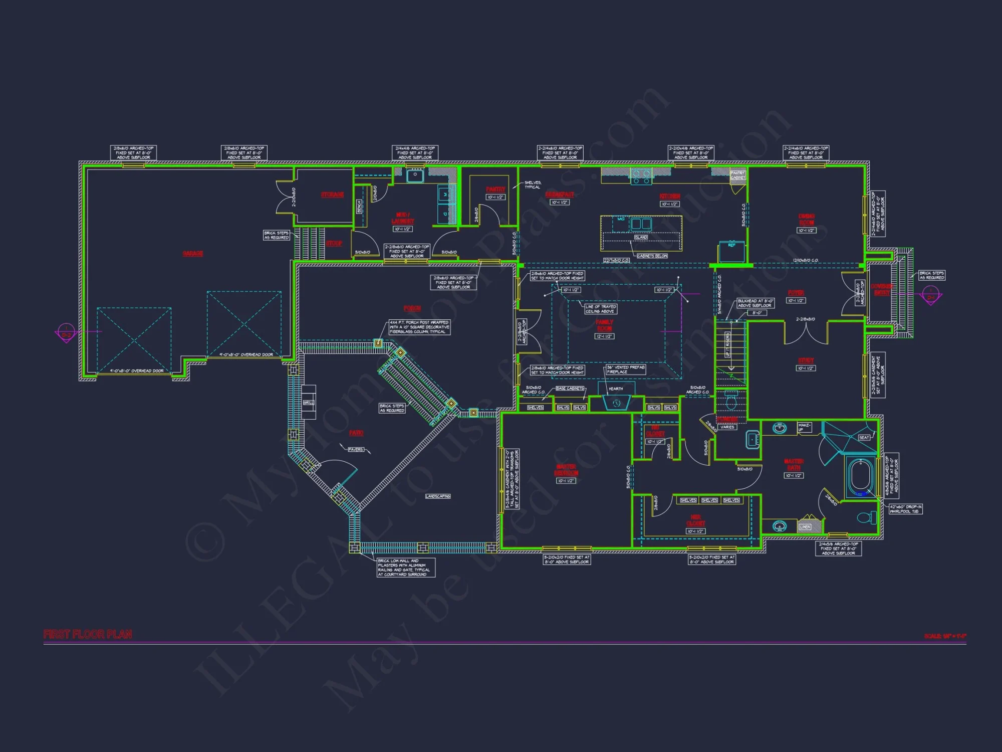 Charming 2-Story house Plan with CAD Blueprint & Open Designs