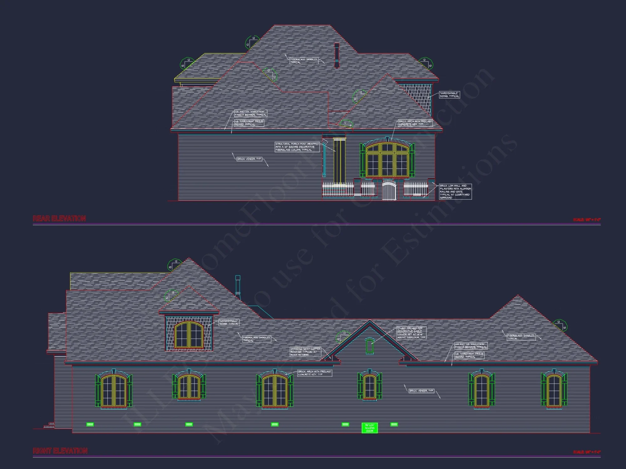 Charming 2-Story house Plan with CAD Blueprint & Open Designs