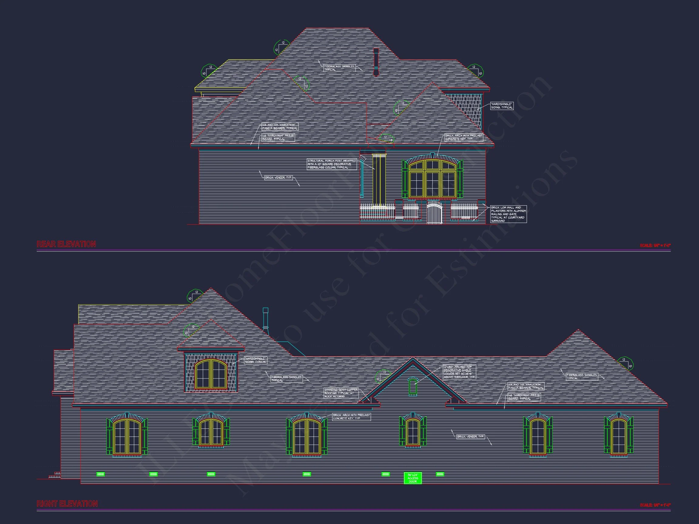 Charming 2-Story house Plan with CAD Blueprint & Open Designs