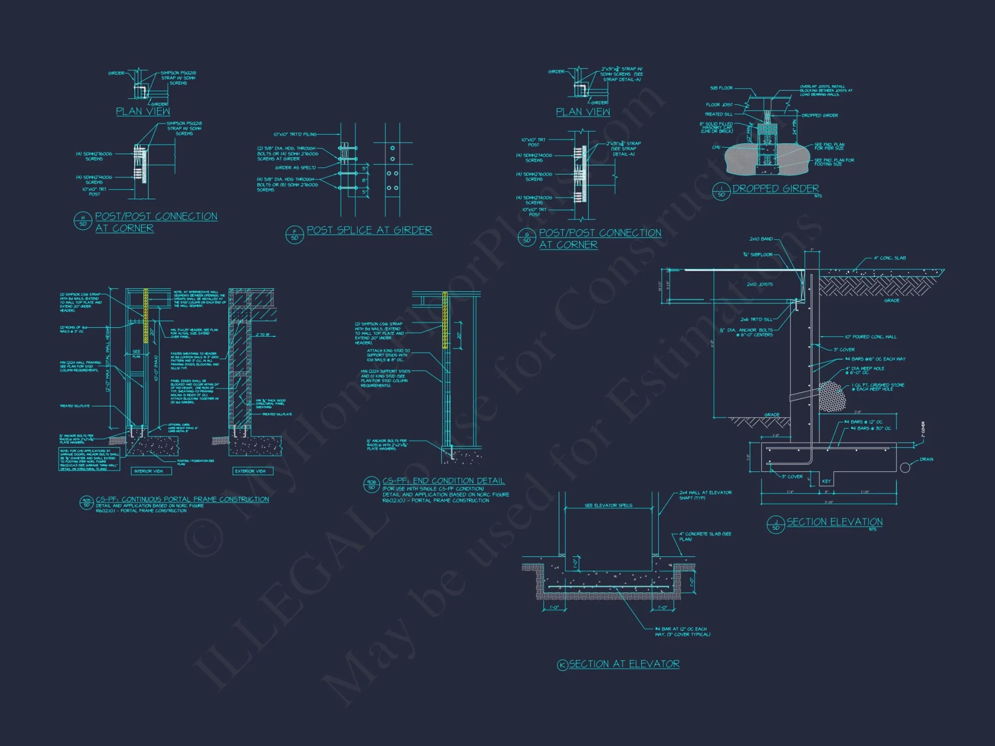 Elegant house Plan with Detailed Floor Blueprint and CAD Designs