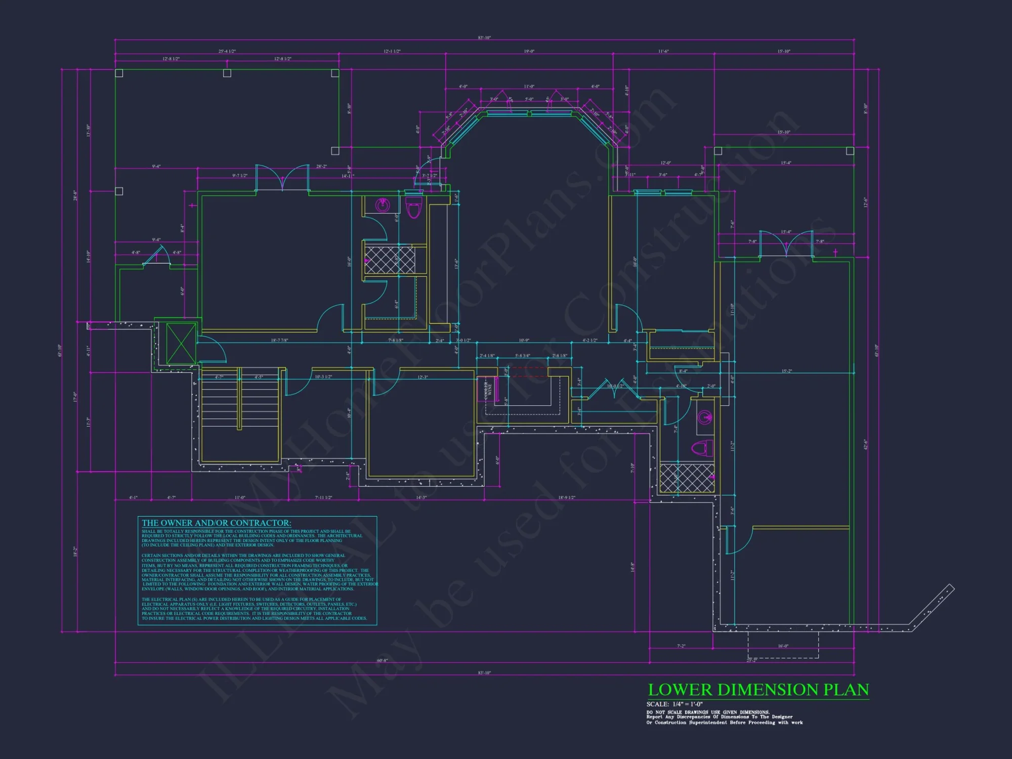 Elegant house Plan with Detailed Floor Blueprint and CAD Designs
