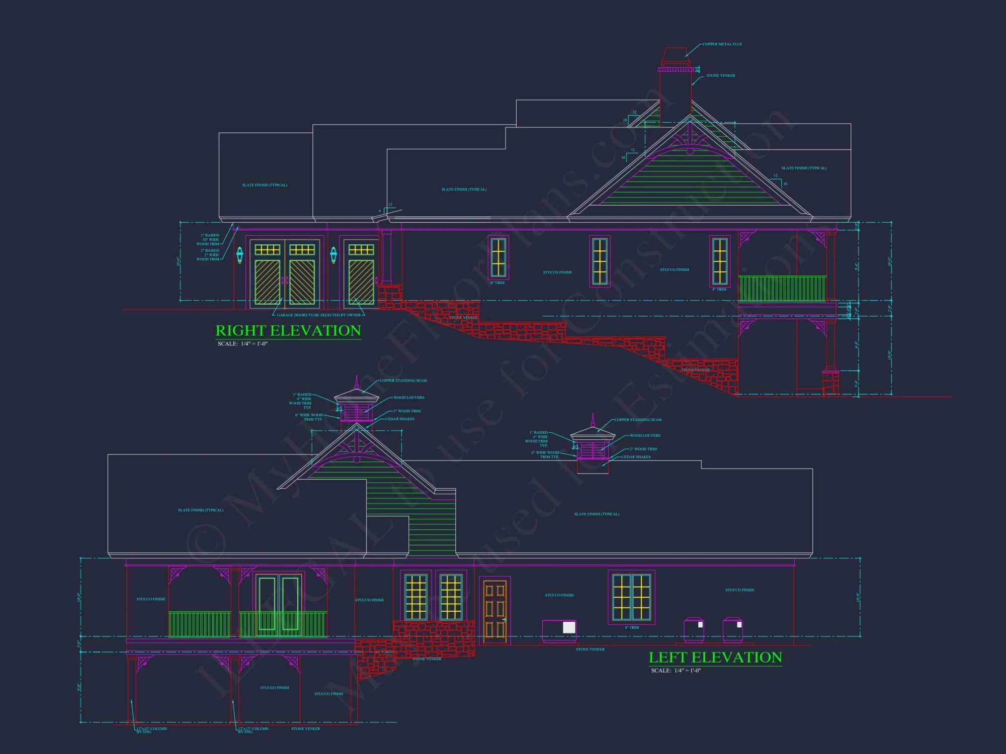 Elegant house Plan with Detailed Floor Blueprint and CAD Designs