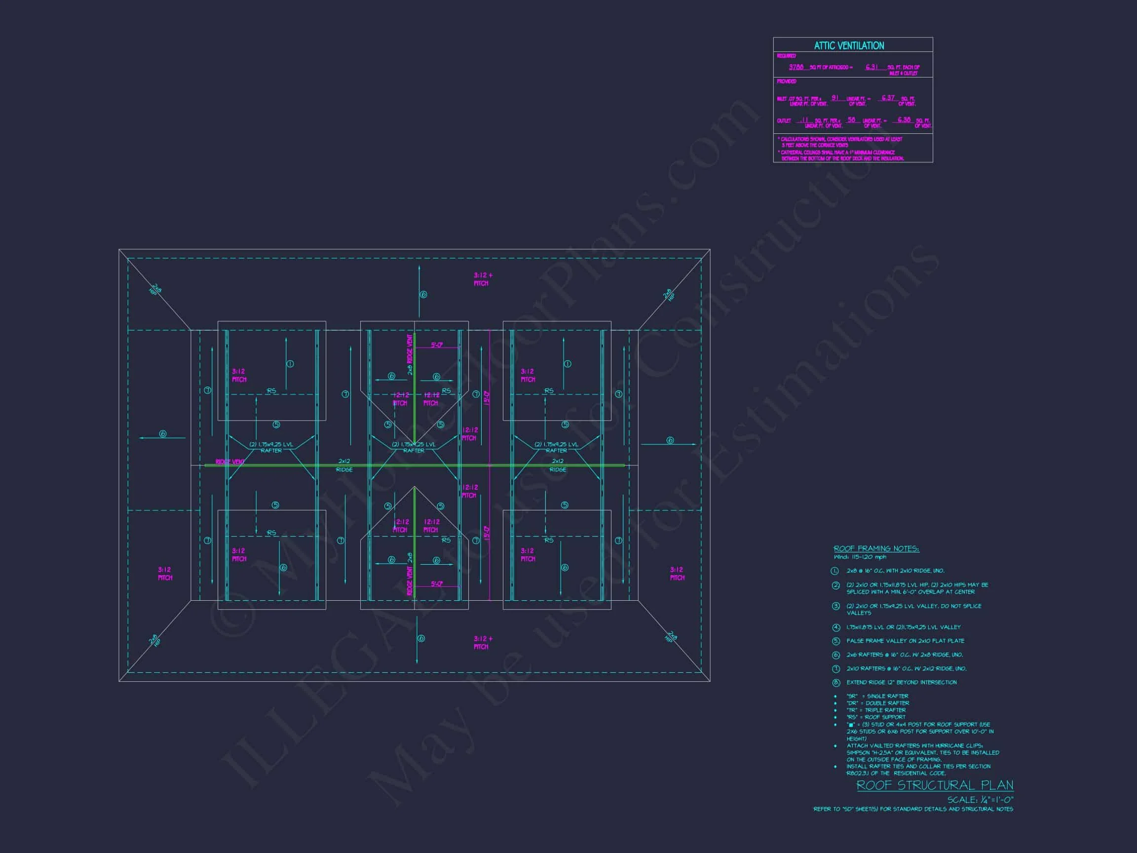 Traditional Craftsman house Plan - Detailed Floor Plan and CAD Design