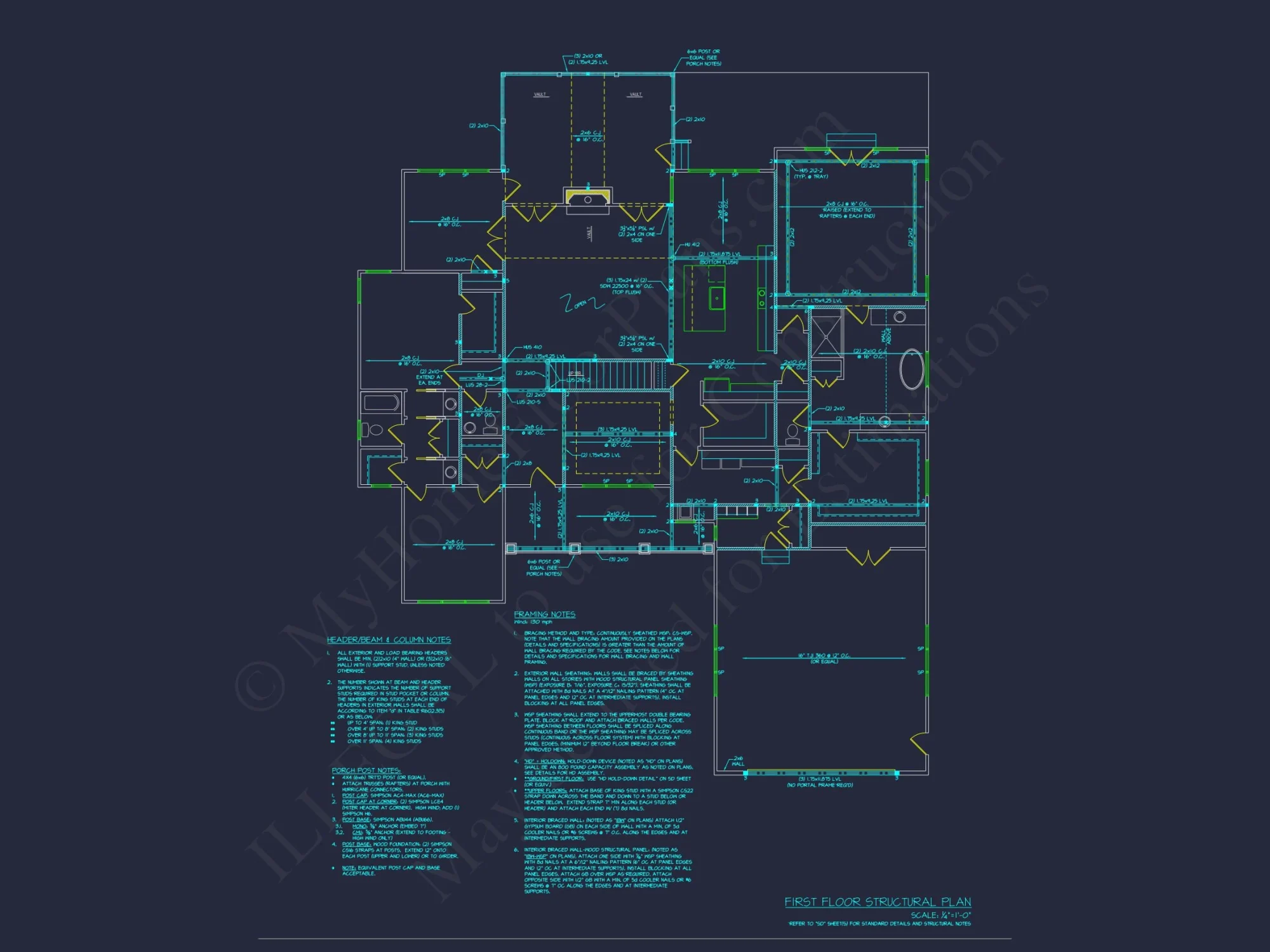 Spacious house Plan with Floor Plan & CAD Architecture Designs