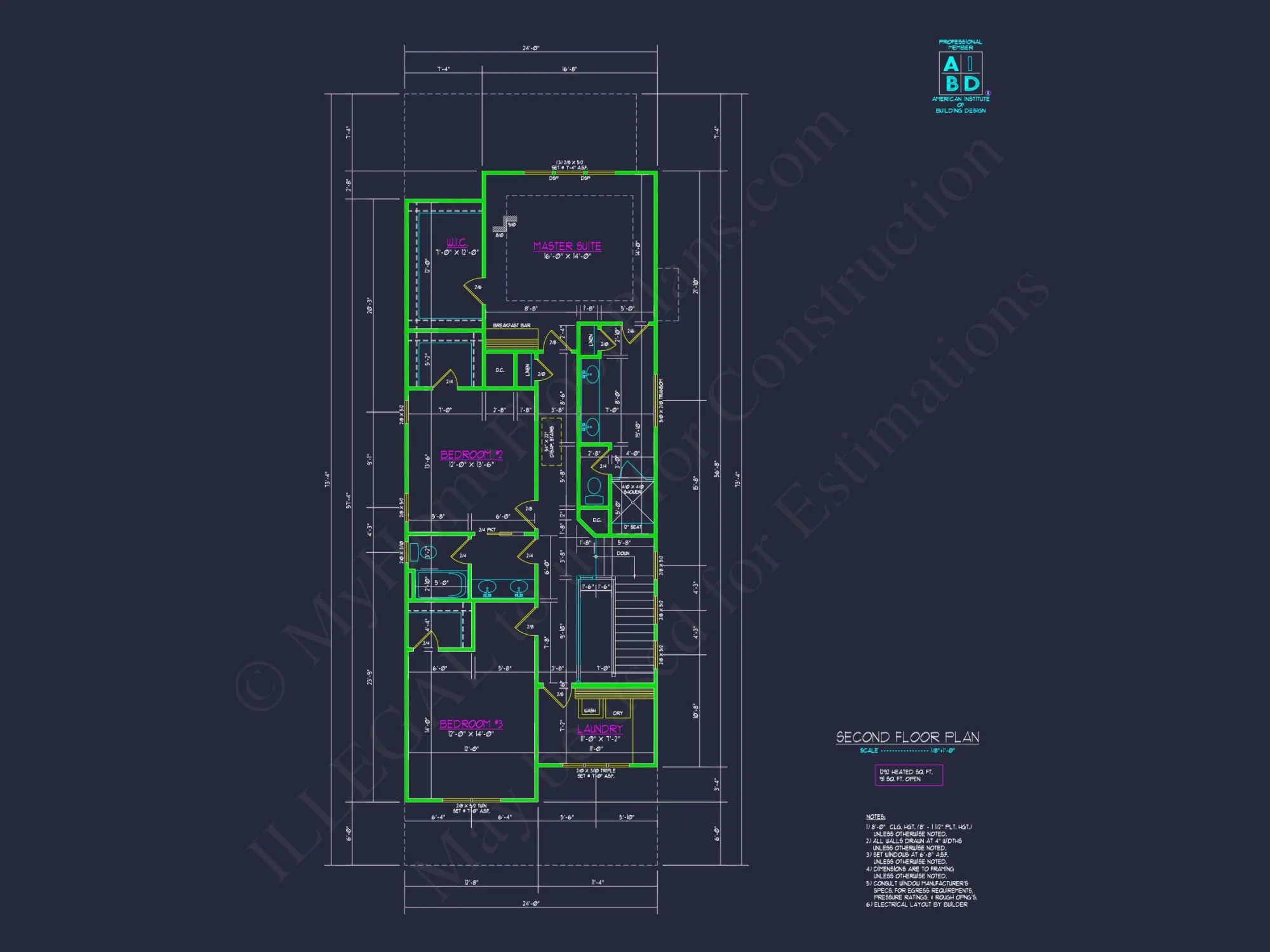 Modern Craftsman house Plan with 2 Floors and Unique Features