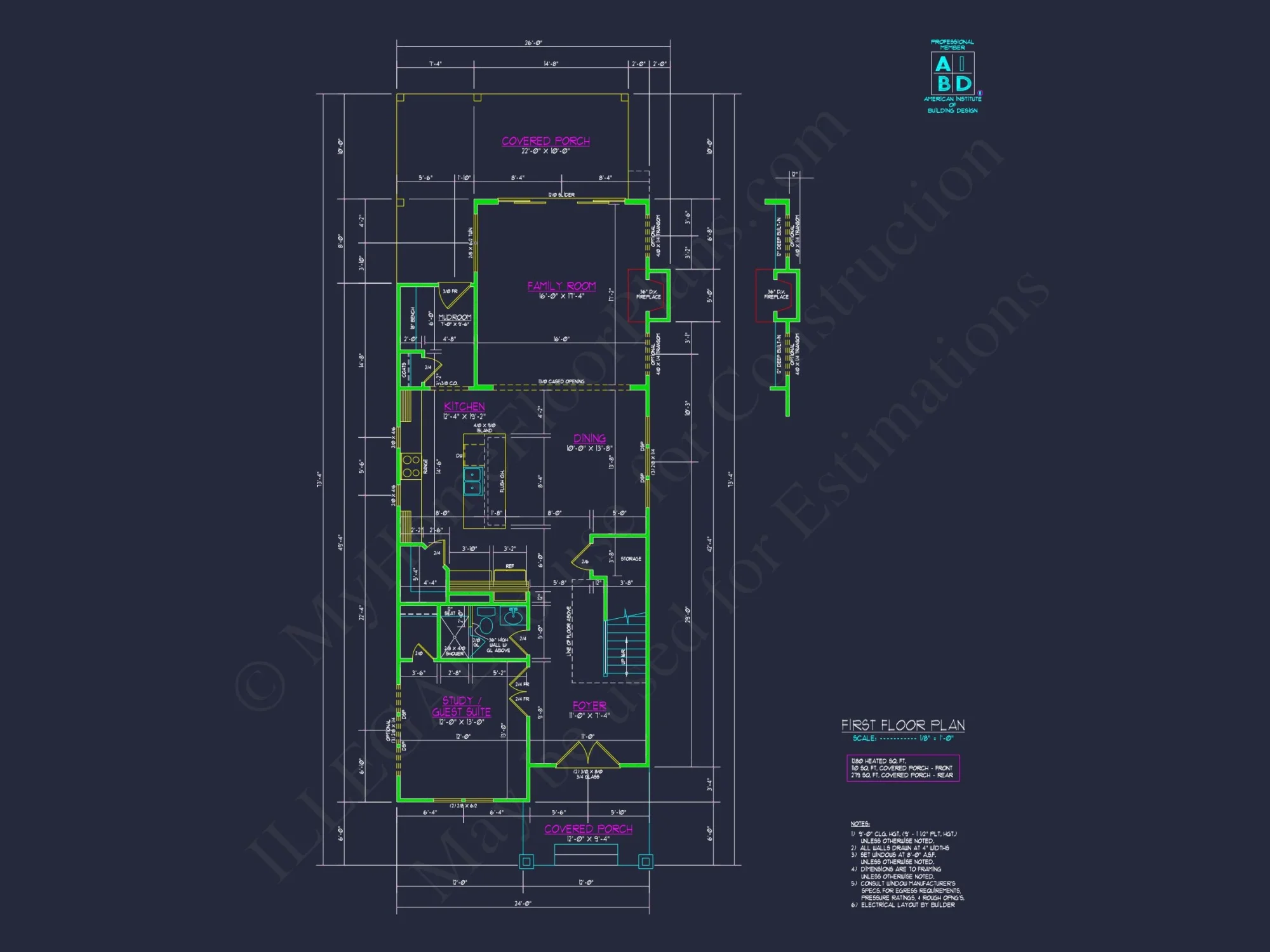 2-Story house Plan with Spacious Layout and Craftsman Designs
