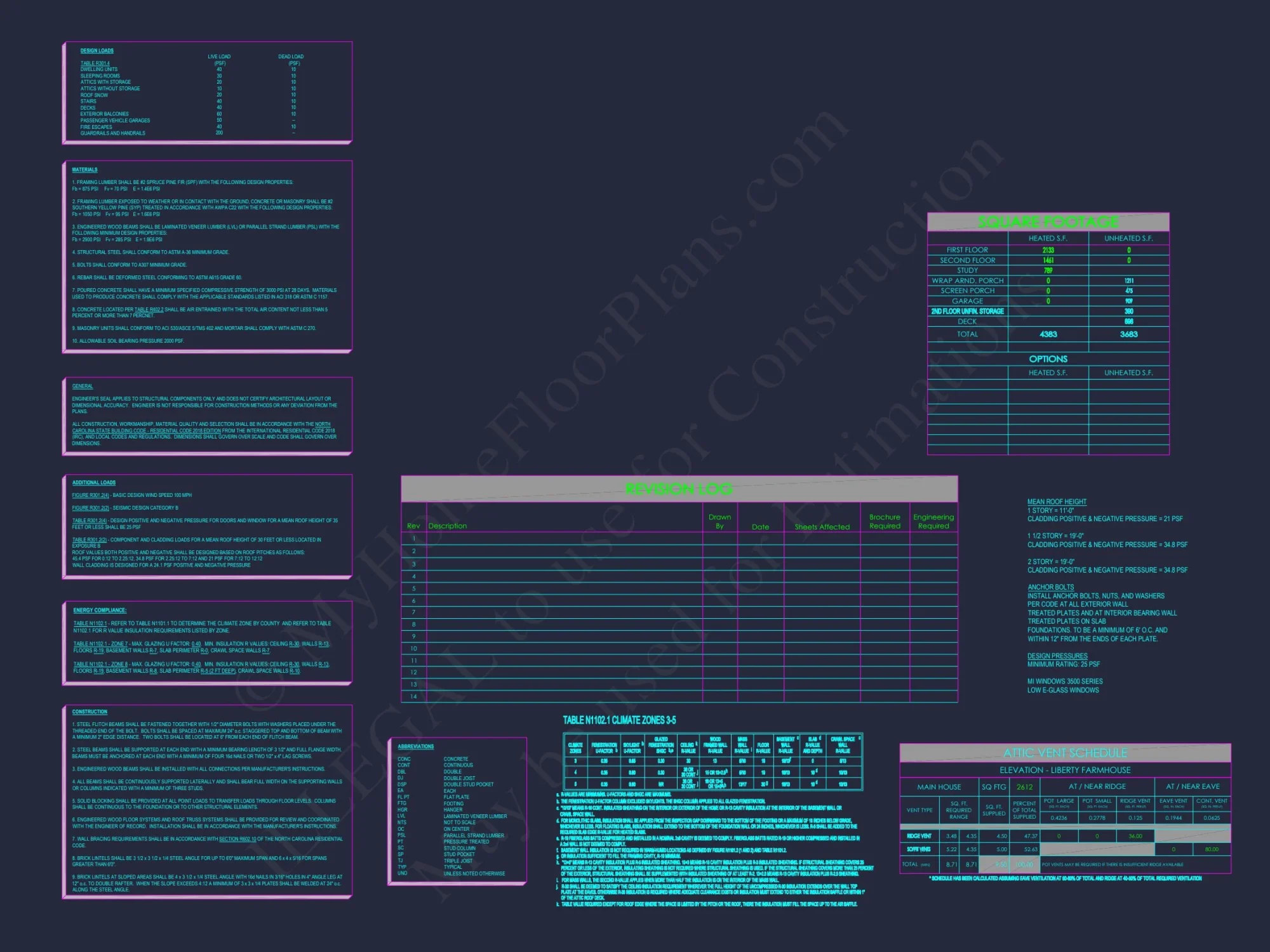 Traditional house Plan with 2 Floors, 3 Bedrooms, and CAD Designs