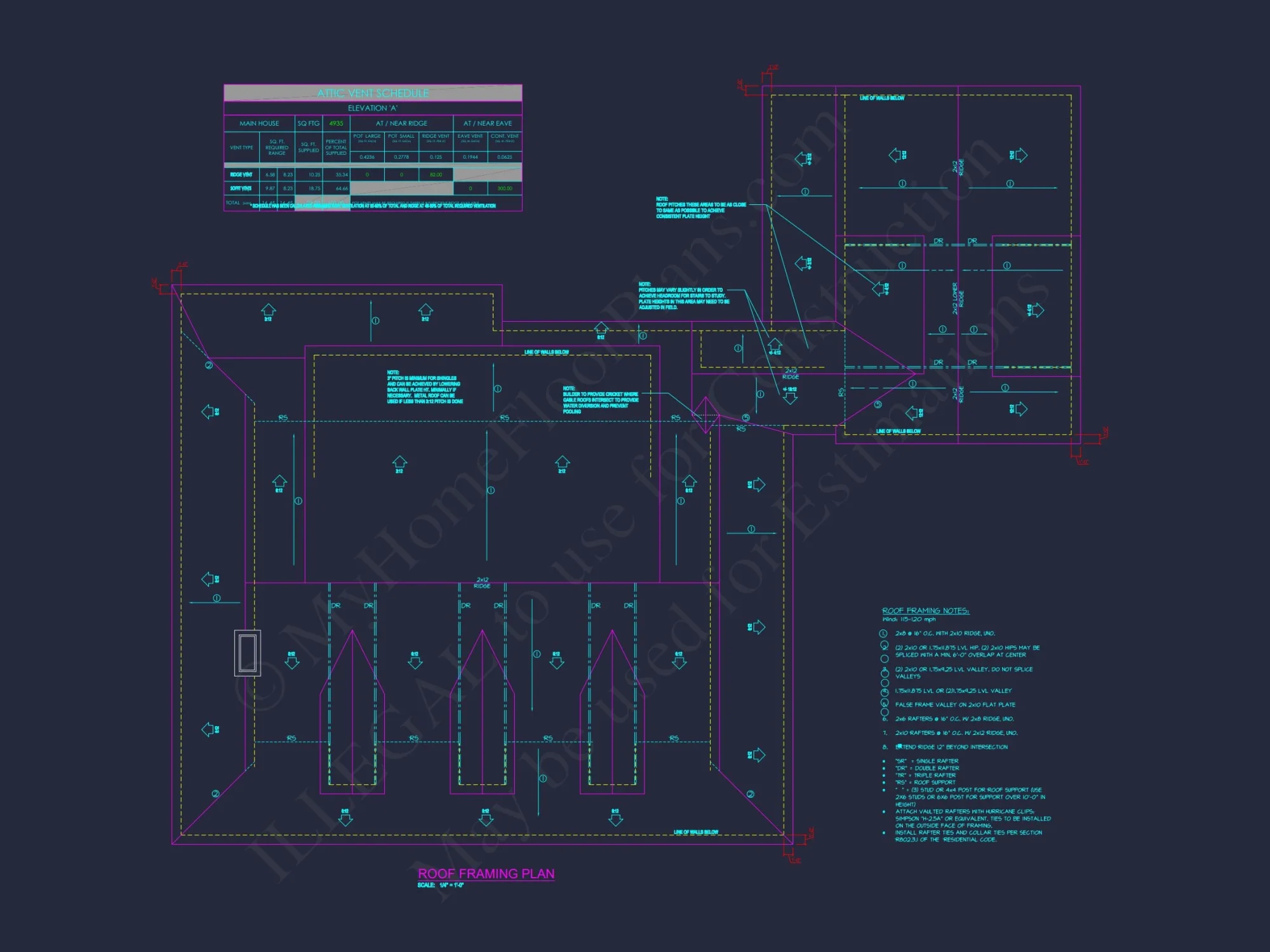 Traditional house Plan with 2 Floors, 3 Bedrooms, and CAD Designs