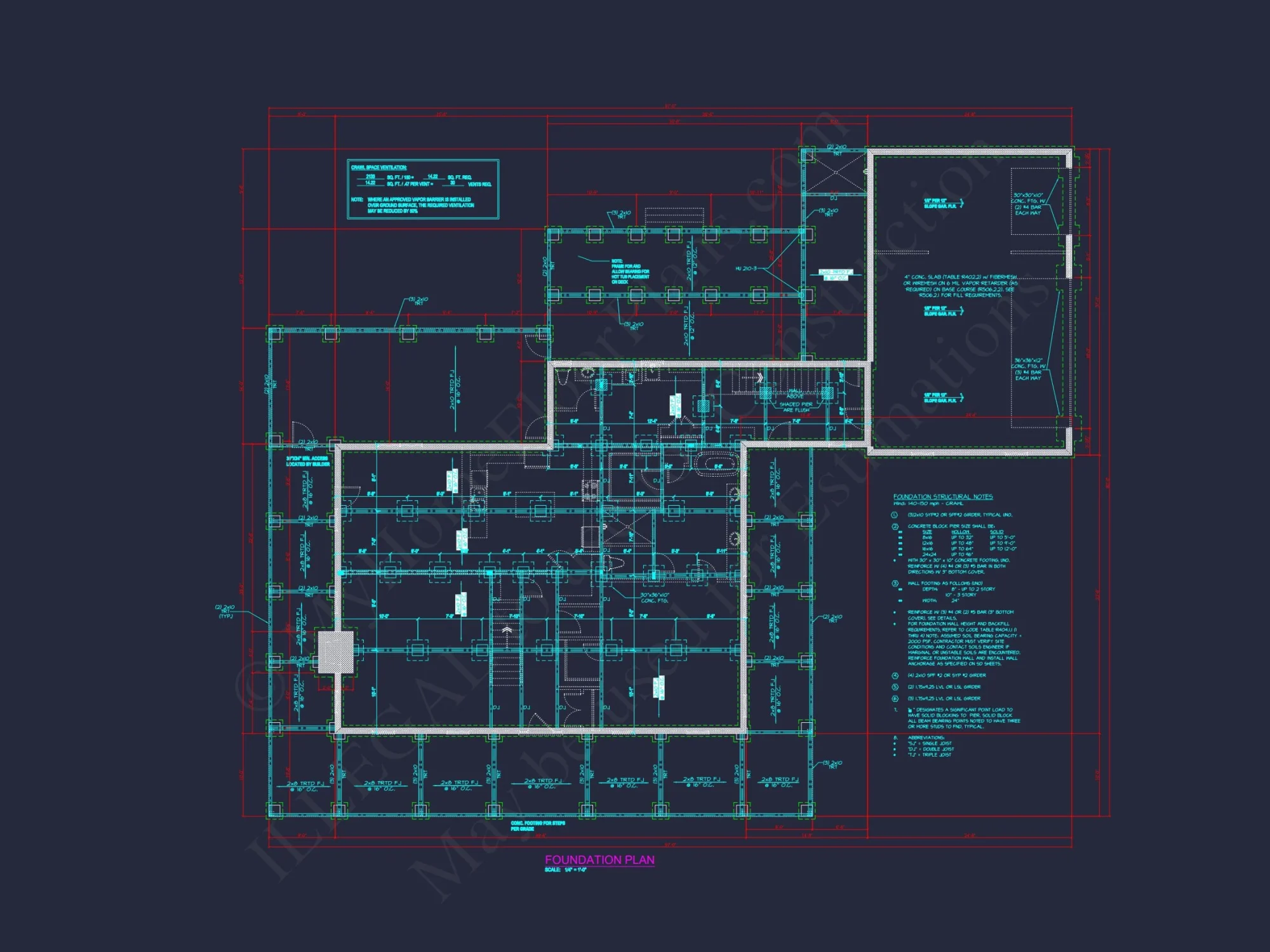 Traditional house Plan with 2 Floors, 3 Bedrooms, and CAD Designs