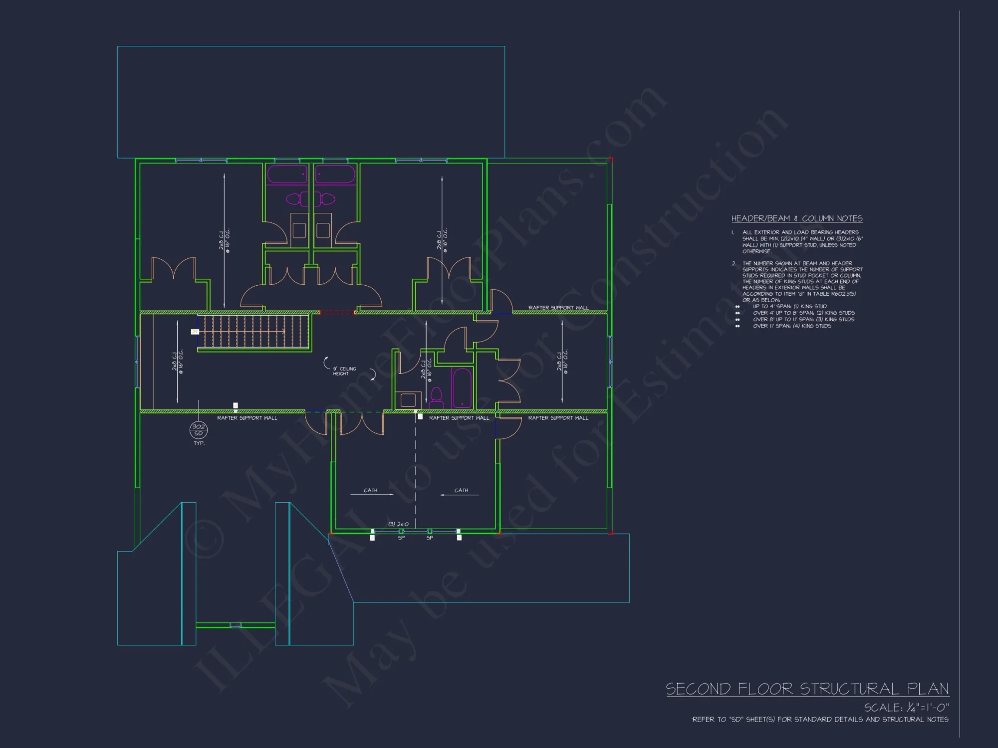 Beautiful house Floor Plan with CAD Designs and Blueprint