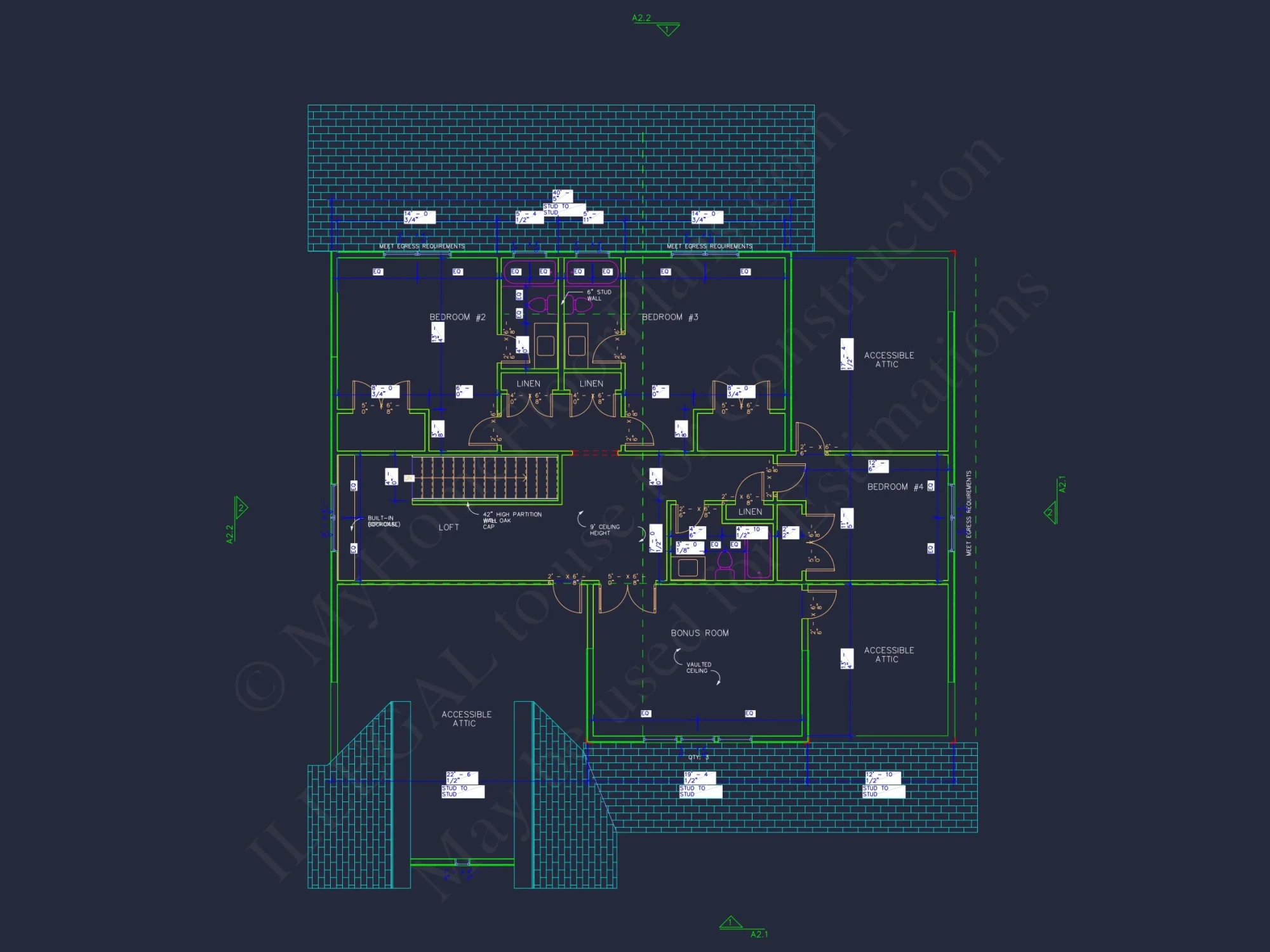 Beautiful house Floor Plan with CAD Designs and Blueprint