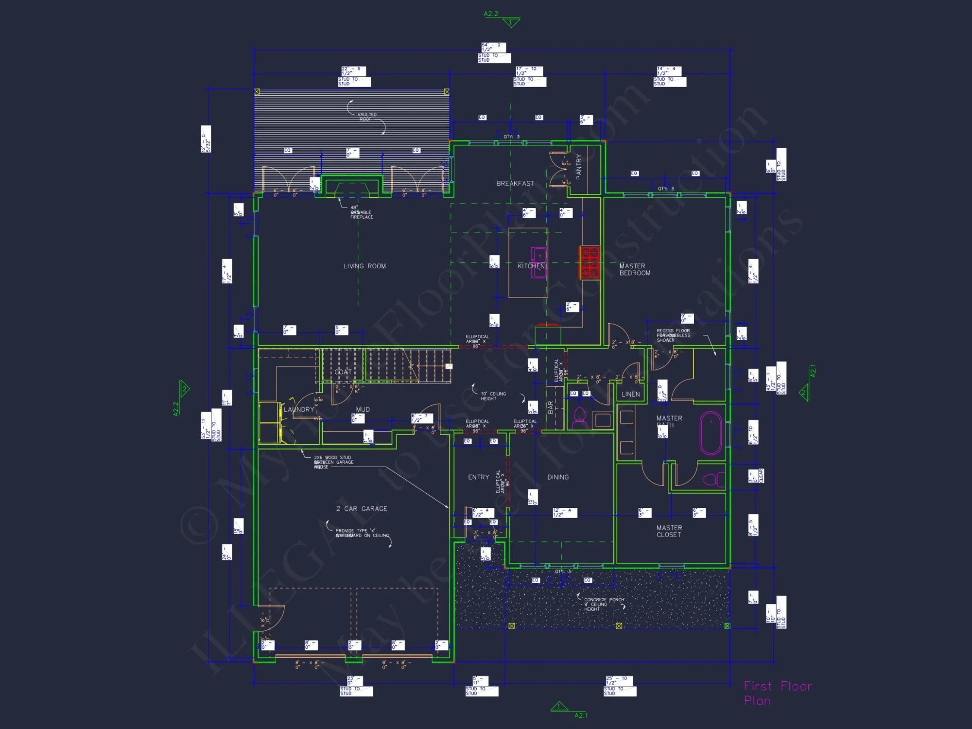 Beautiful house Floor Plan with CAD Designs and Blueprint