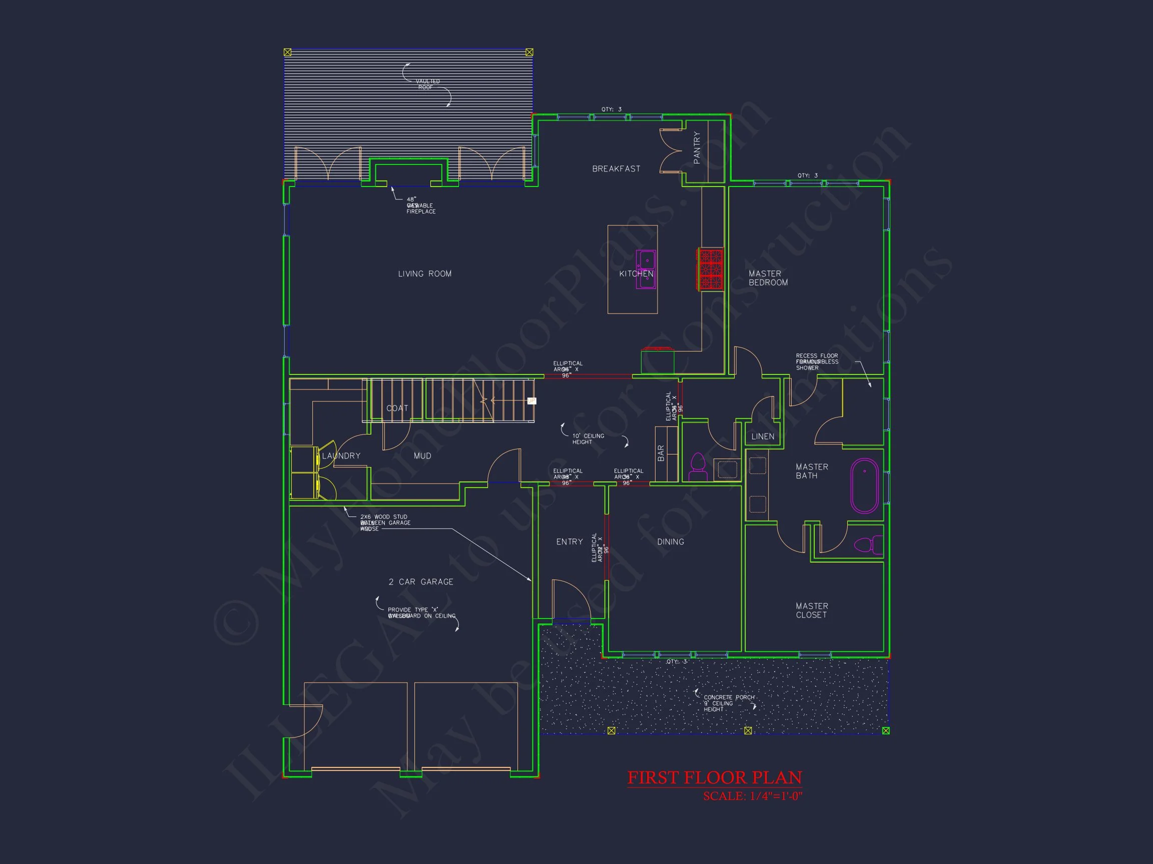 19-1694 HOUSE PLAN - Beautiful House Floor Plan with CAD Designs and Blueprint 4 Beautiful house Floor Plan with CAD Designs and Blueprint