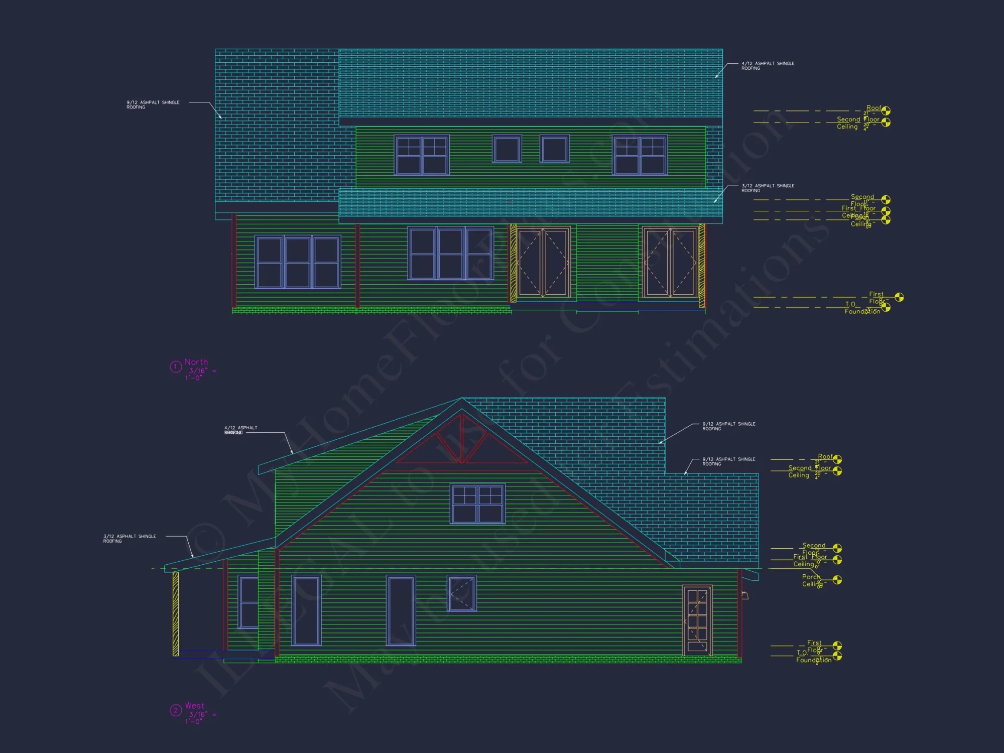 Beautiful house Floor Plan with CAD Designs and Blueprint