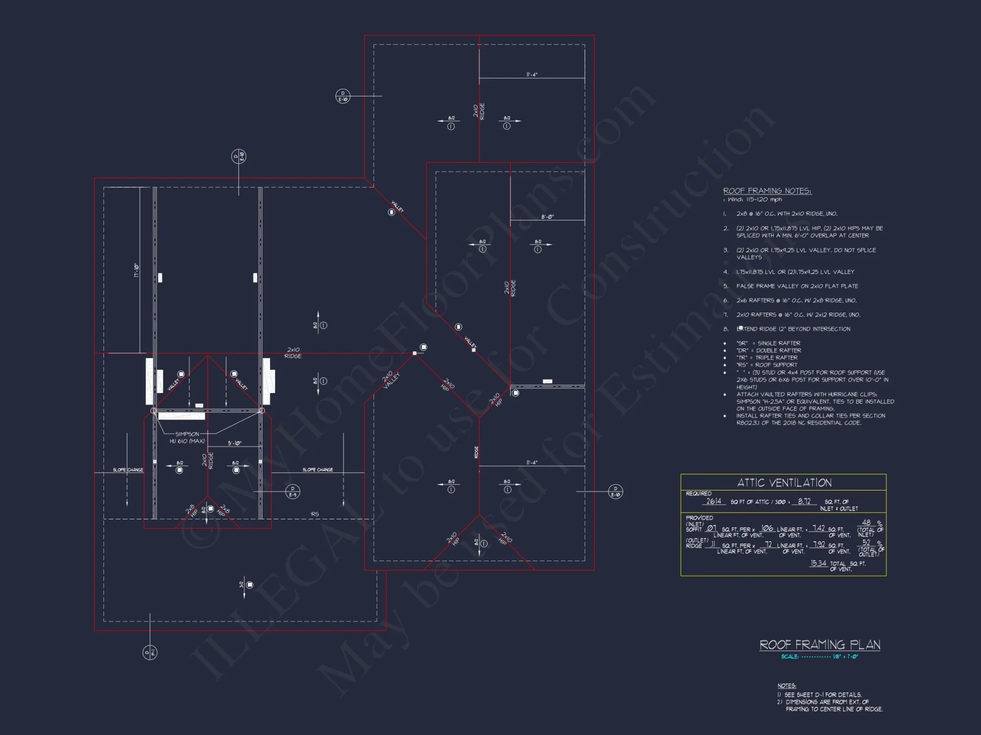 Modern Craftsman house Plan with Detailed CAD Blueprints