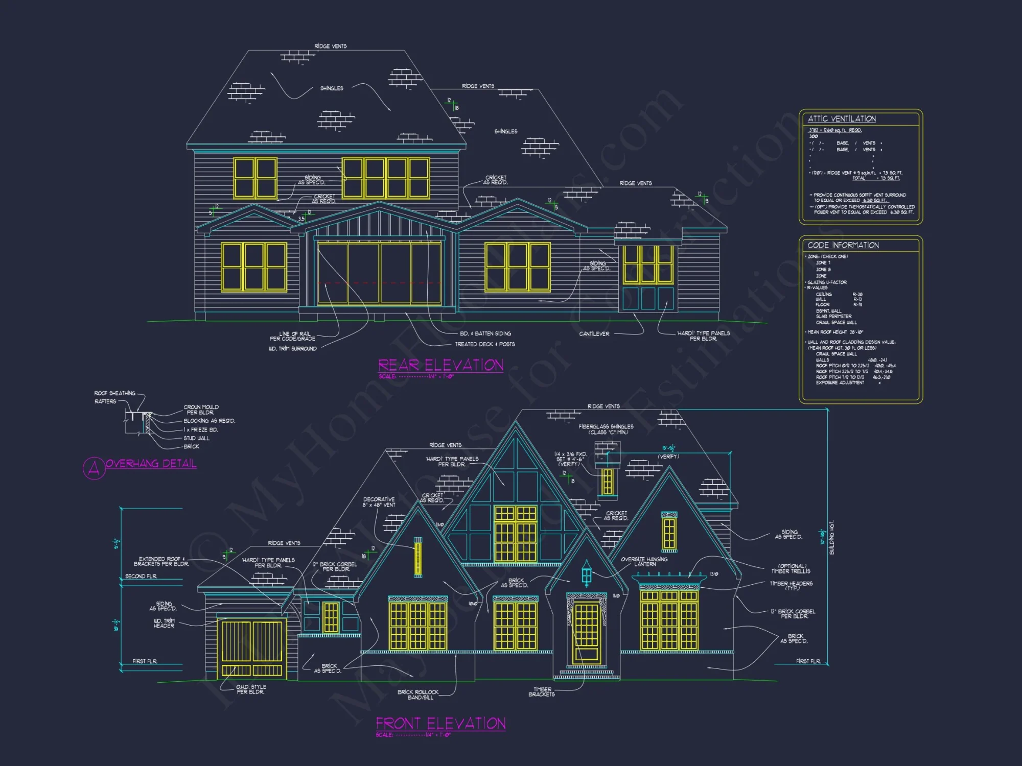 Charming 2-Story house Plan with Spacious Floor Plan and Modern Designs