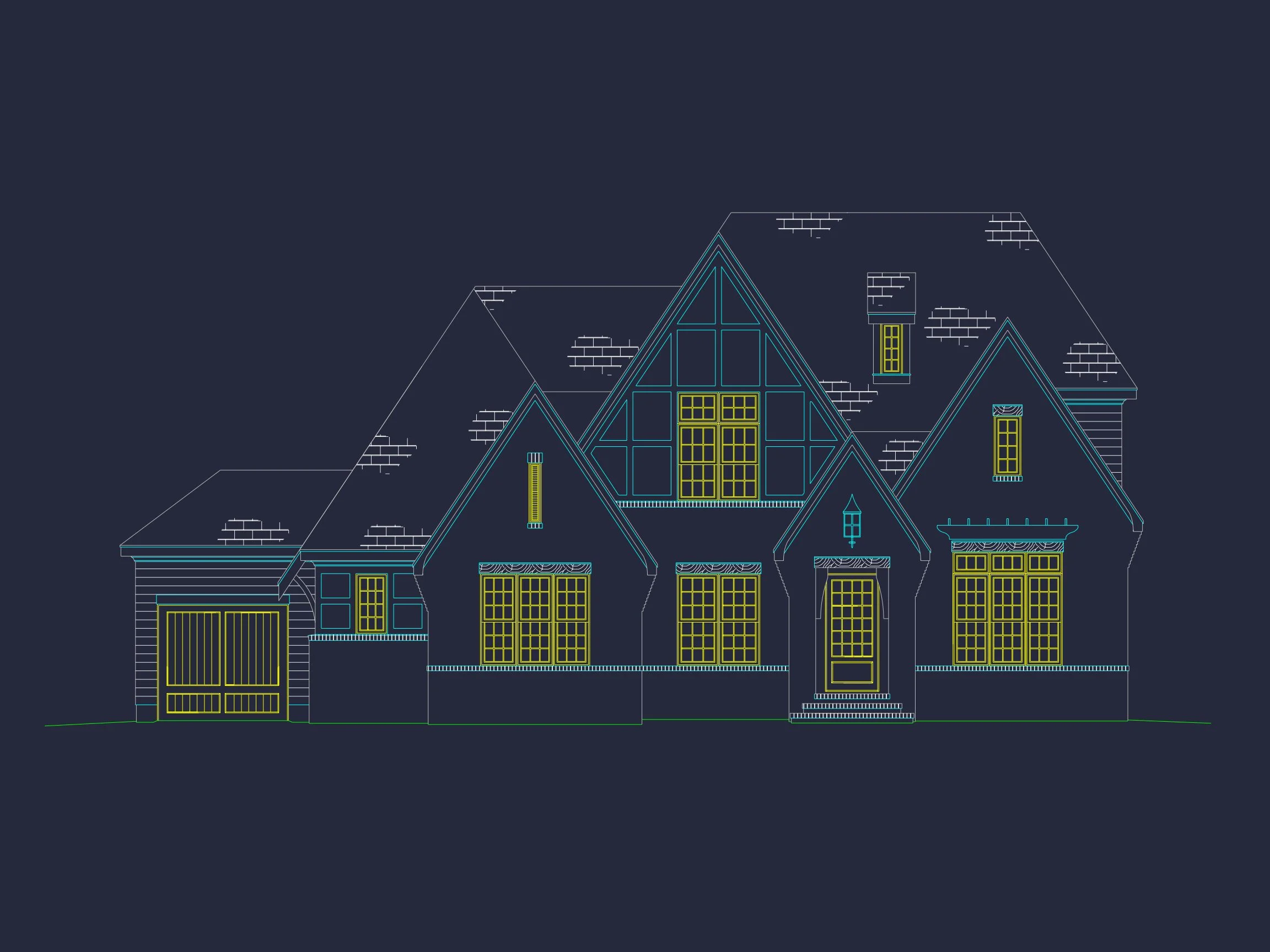 19-1587 HOUSE PLAN - Charming 2-Story House Plan with Spacious Floor Plan and Modern Designs 30 Charming 2-Story house Plan with Spacious Floor Plan and Modern Designs