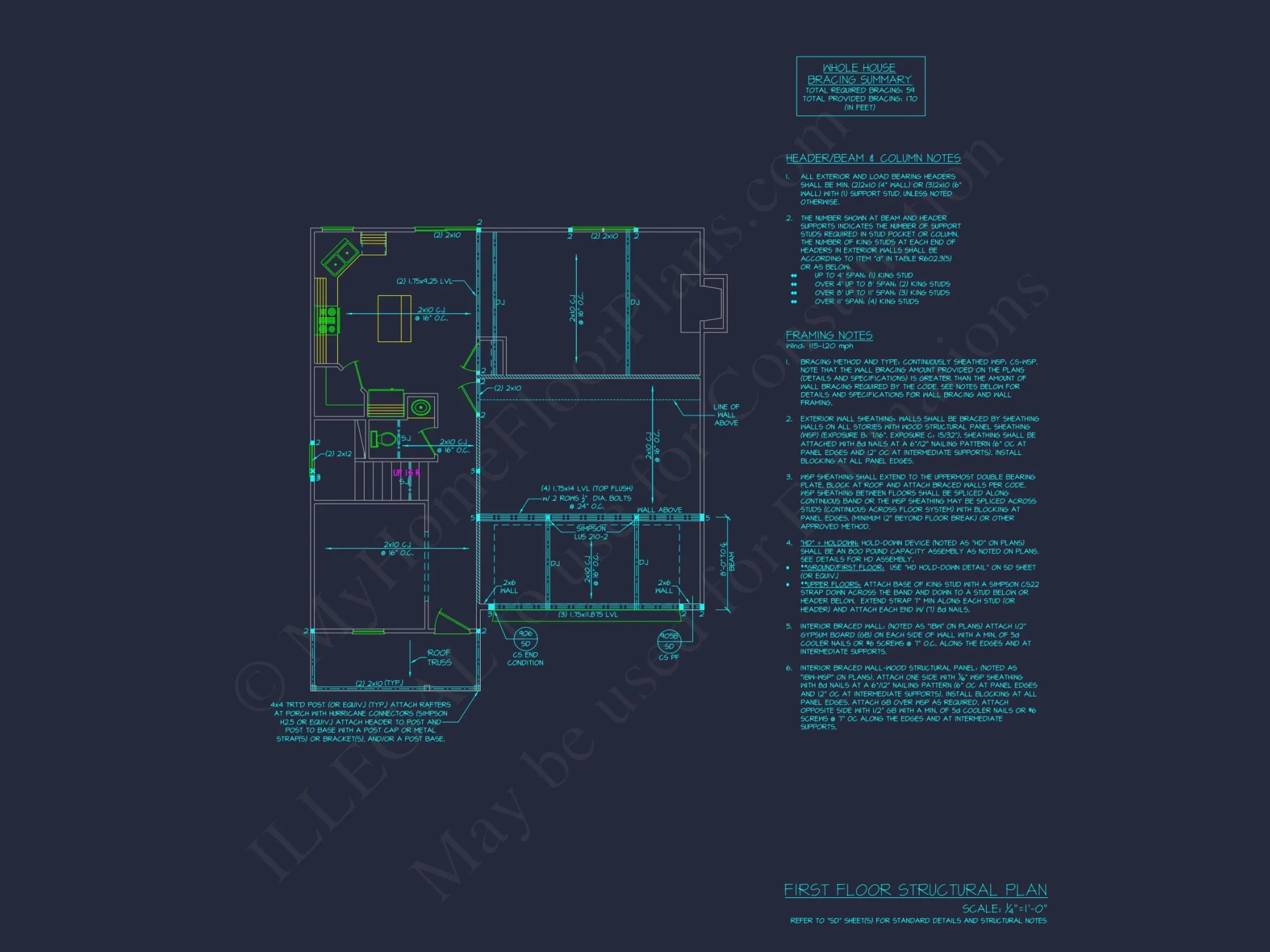 Elegant Traditional house Plan with Complete Blueprint Designs