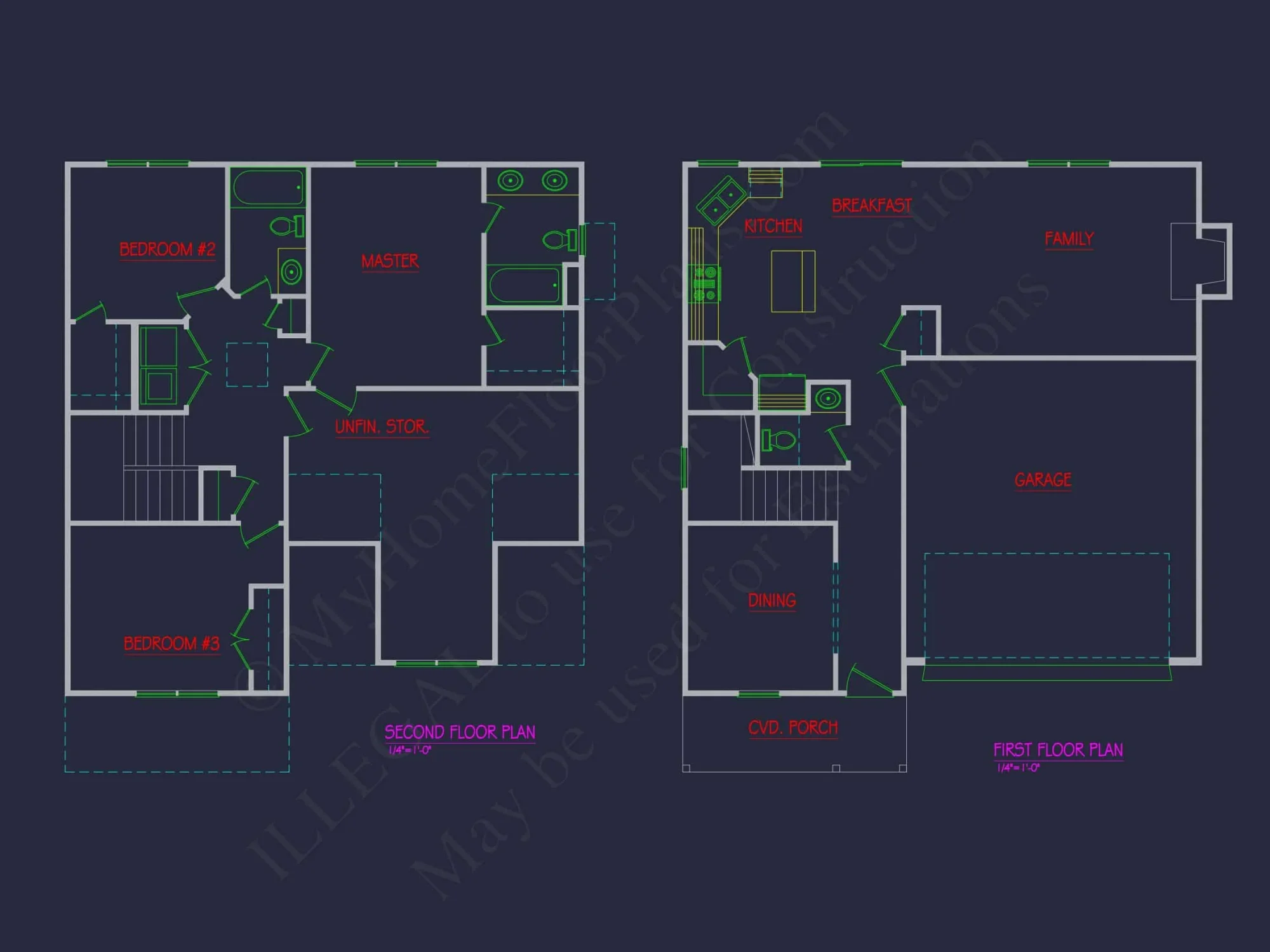 Elegant Traditional house Plan with Complete Blueprint Designs